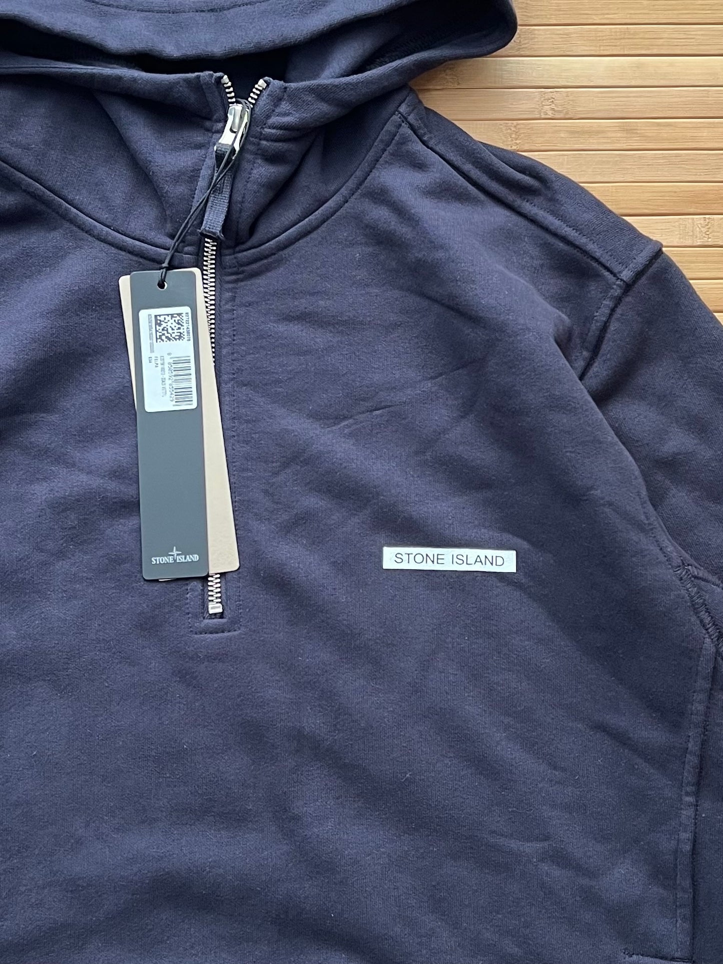 Stone Island 1/4 Zip Up Hoodie New with Tags (L)