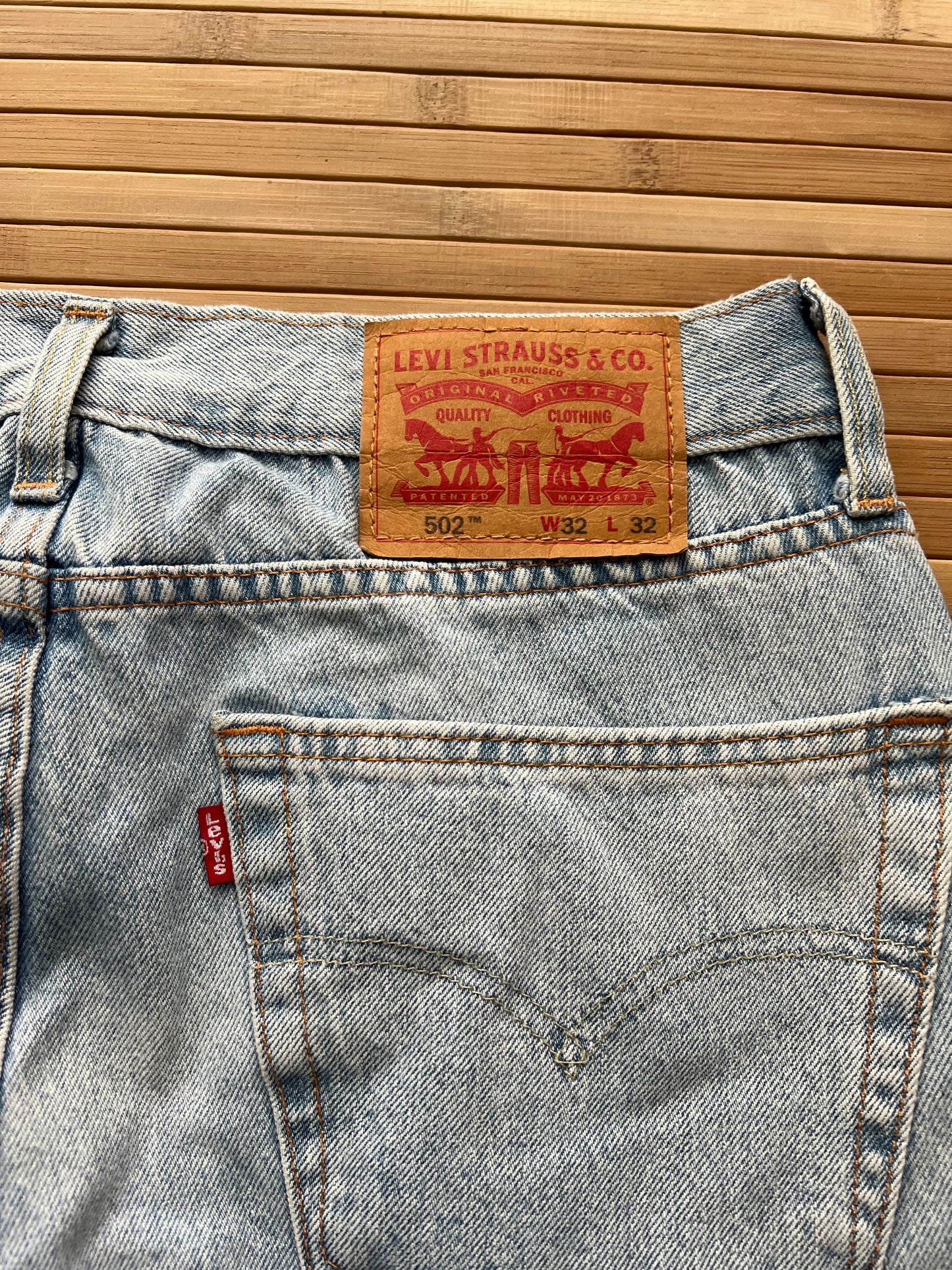 Levis 502 Baby Blue Jeans (30x30)