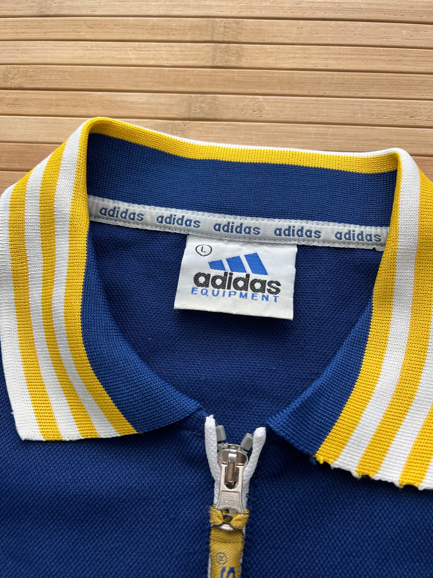 Adidas 90s Zip Up Polo (XL)