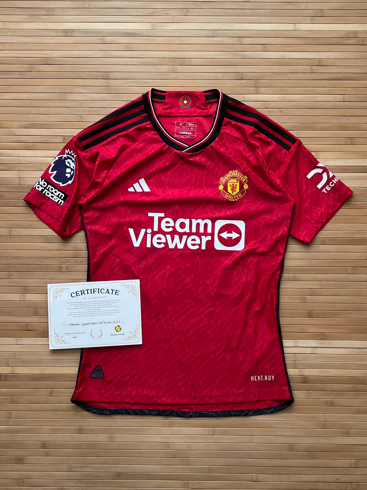 Manchester United Mainoo 2023-24 Signed Home Jersey (M)