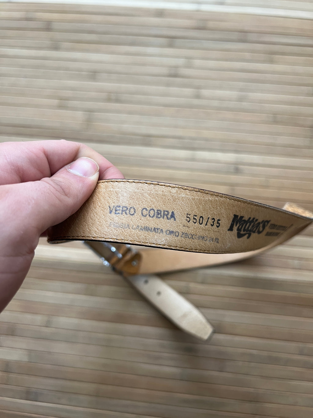 Cobra Skin Belt (30)