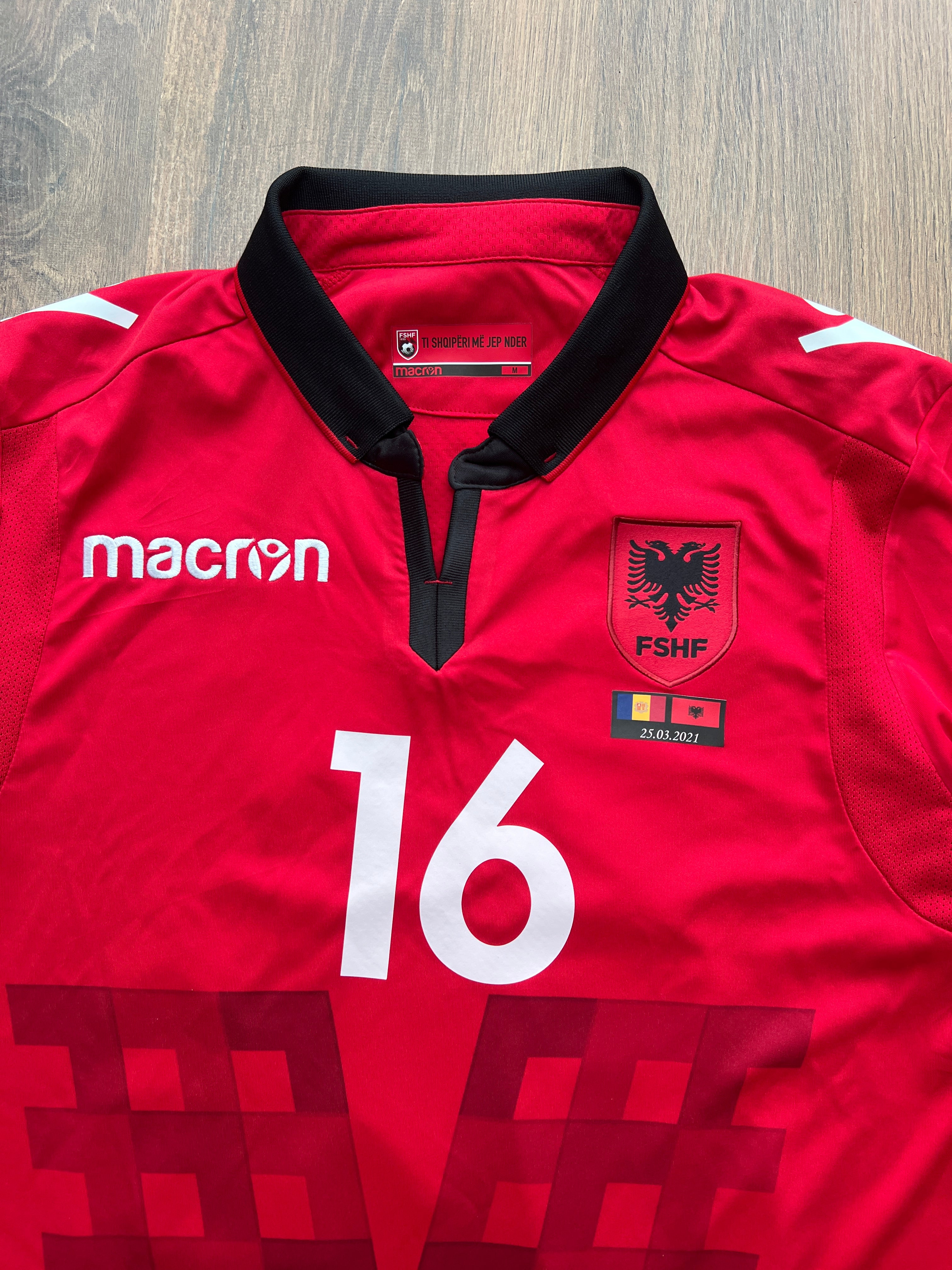 Cikalleshi Albania 2021/22 Match Worn Jersey (M)