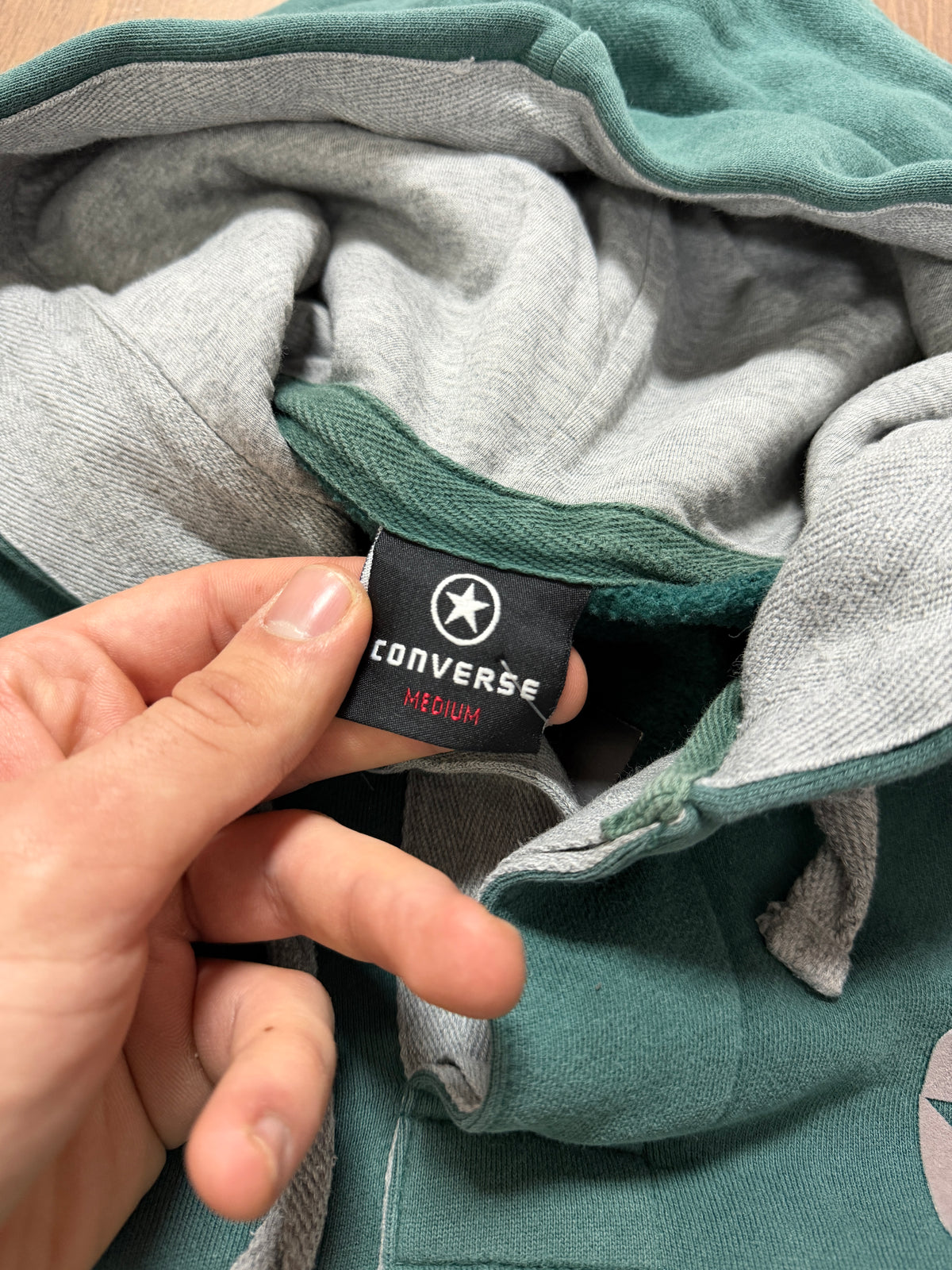 Converse Button up hoodie (M)