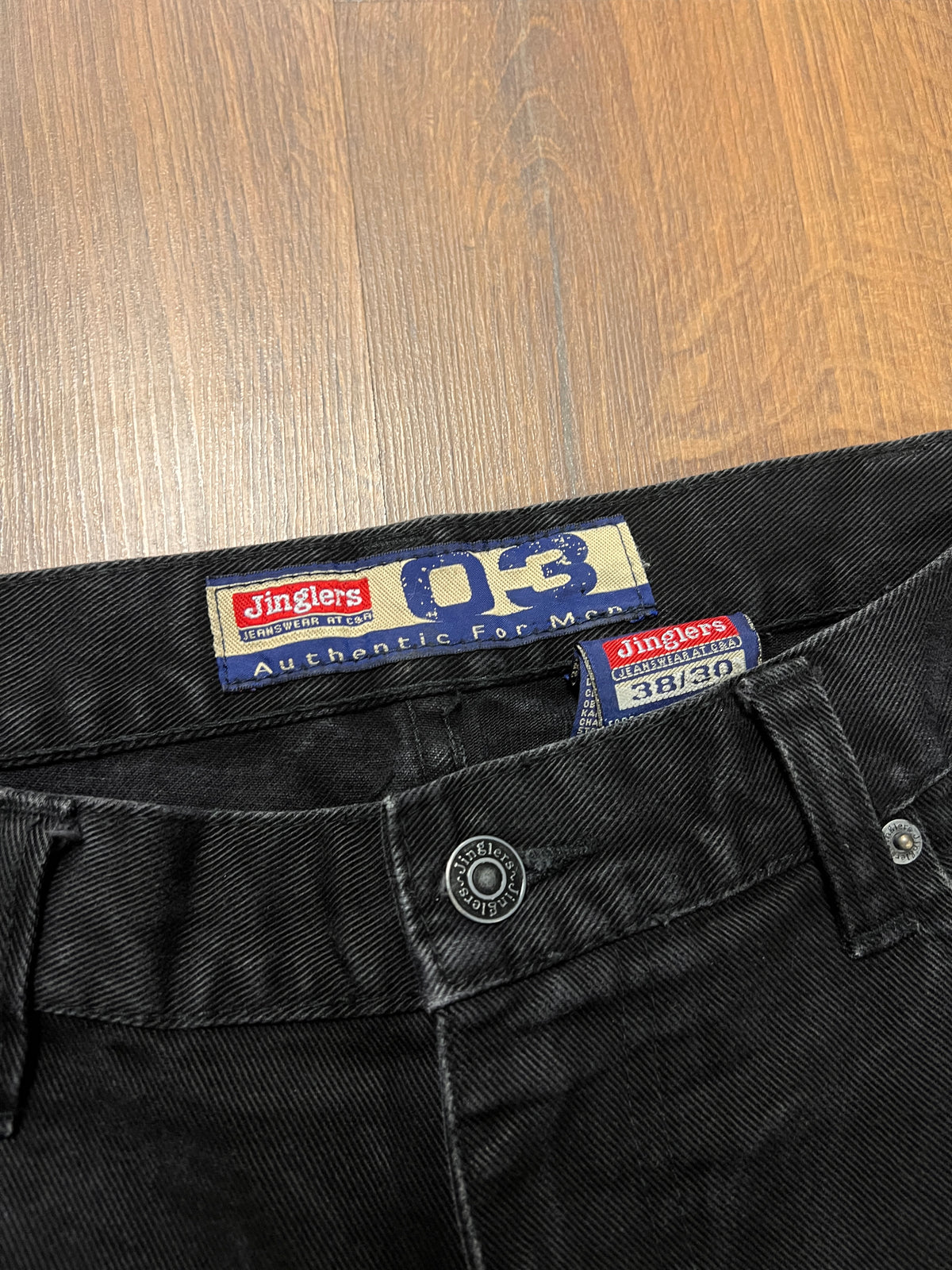 Jinglers Stone washed Black Jeans(36x30)