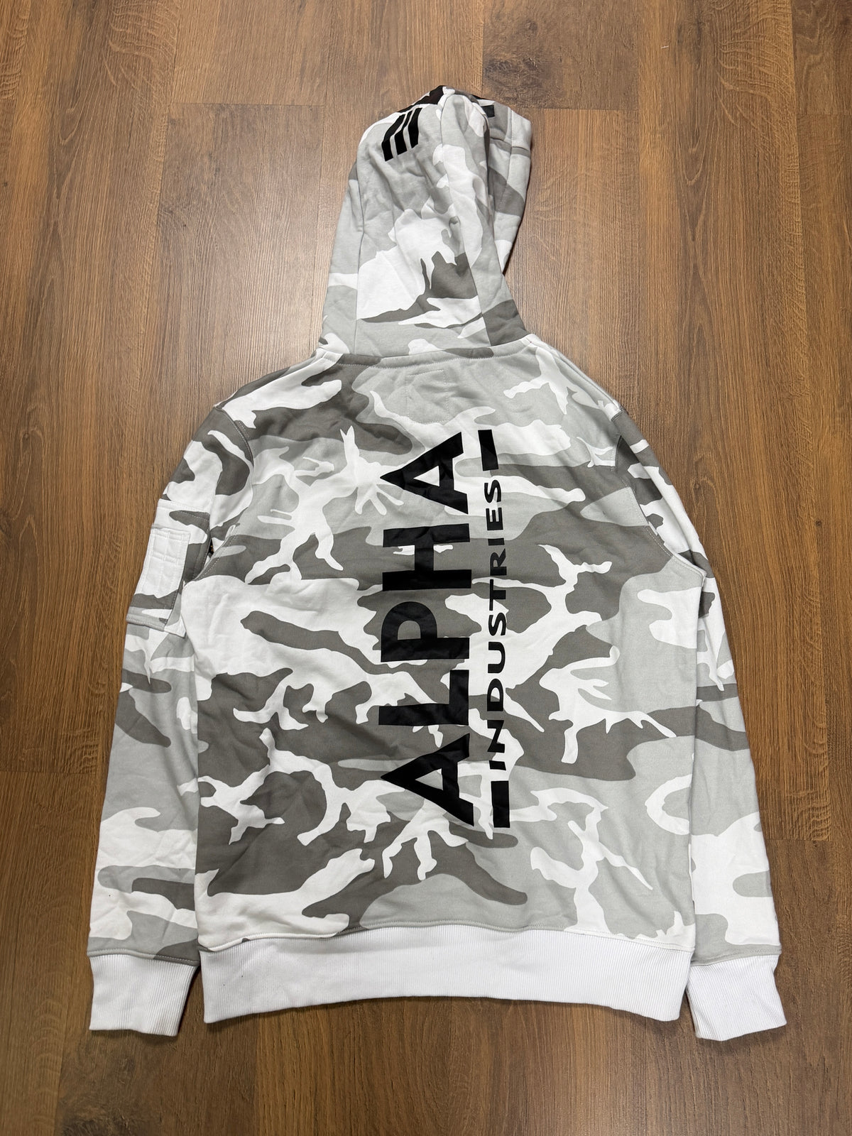 Alpha Industry Snow Camo hoodie(L)