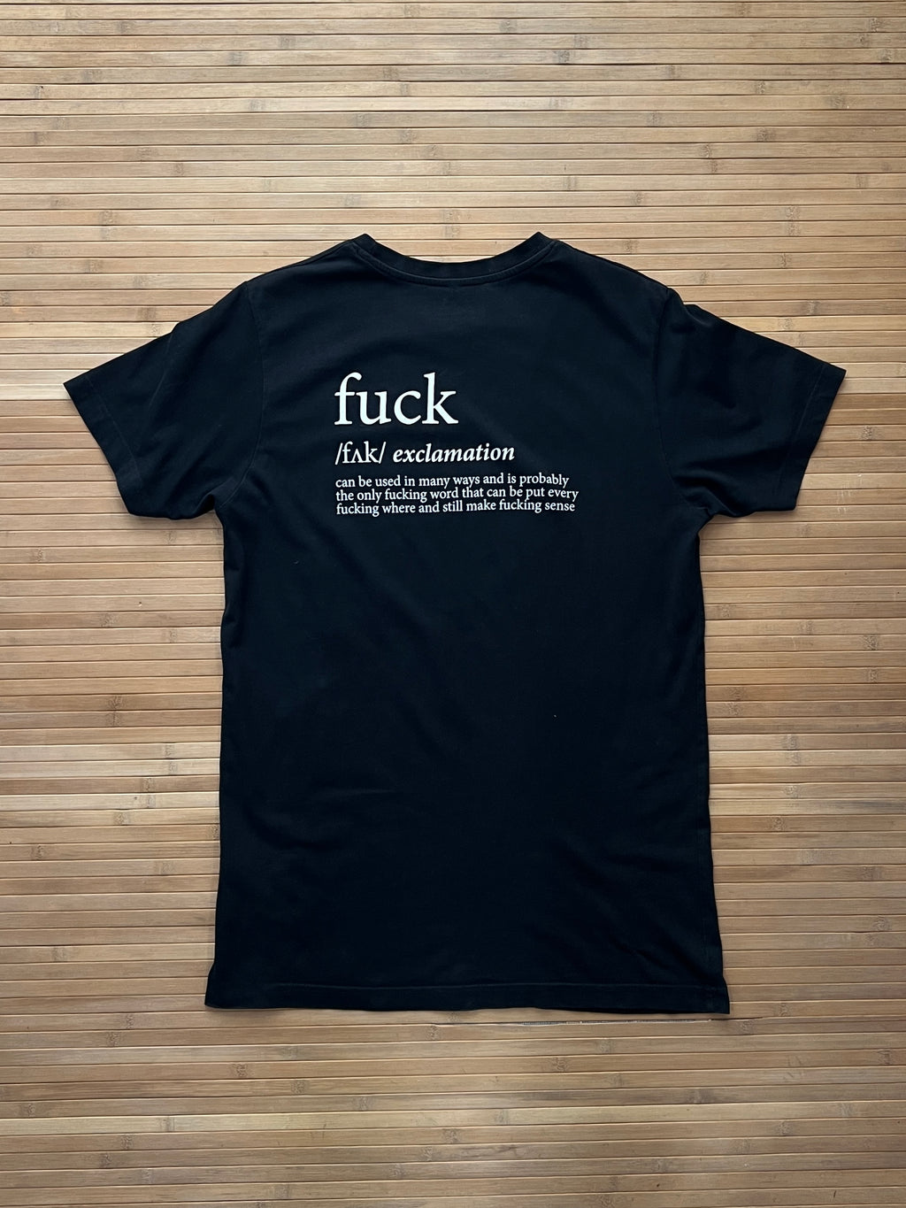 Fuck Funny Quote Tshirt(L)