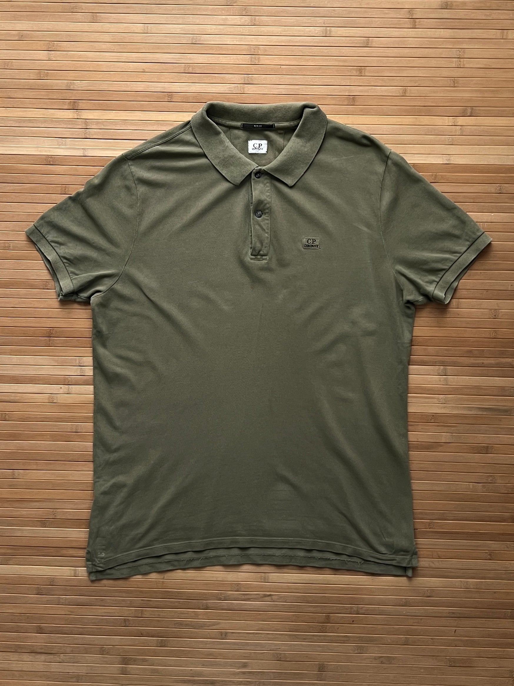 CP Company khaki Polo Tshirt(XL)
