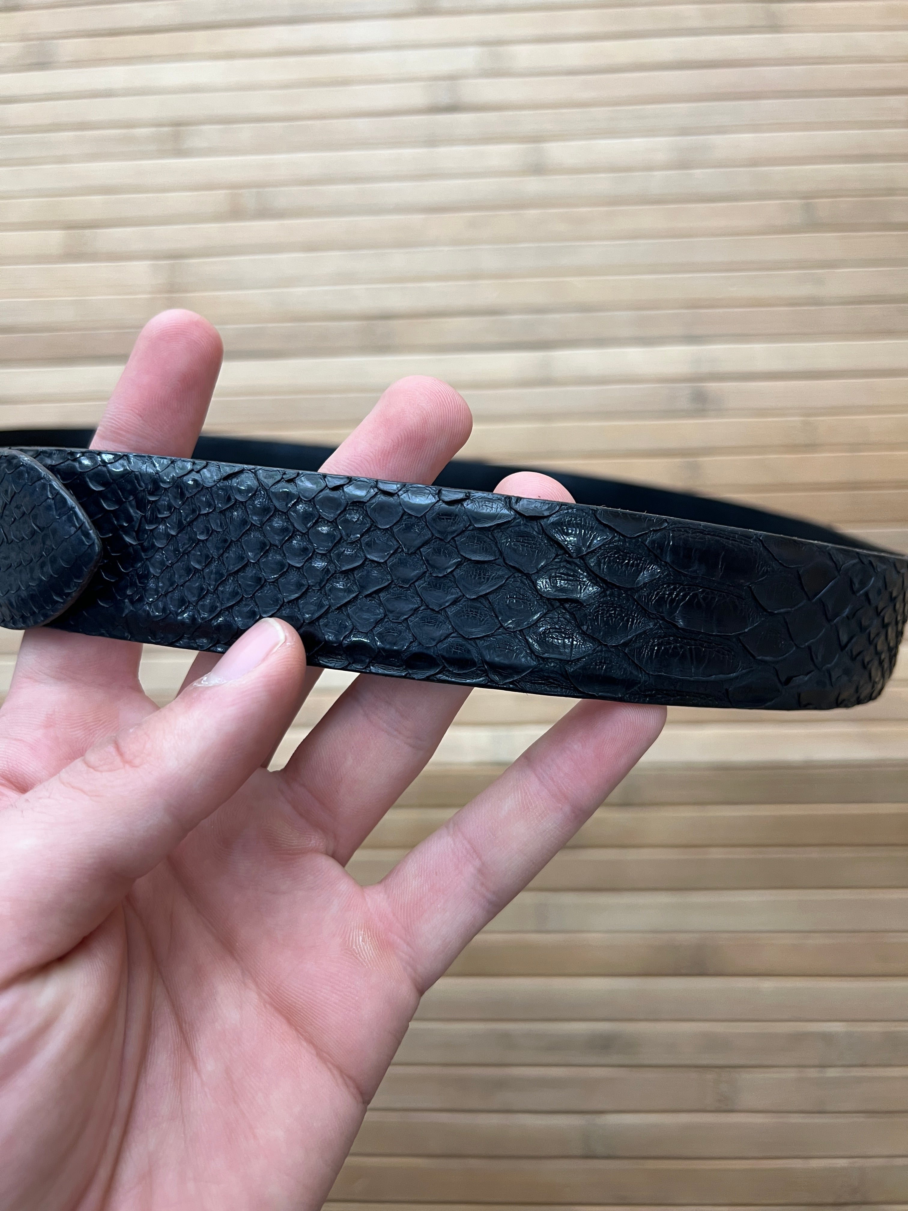 Black Snake Skin Belt (34)