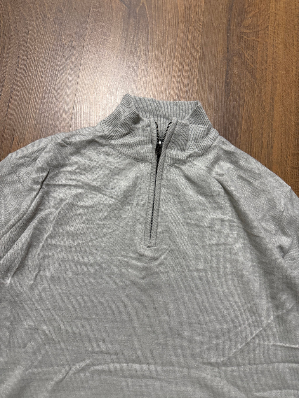 Grey Quarter Zip (L)