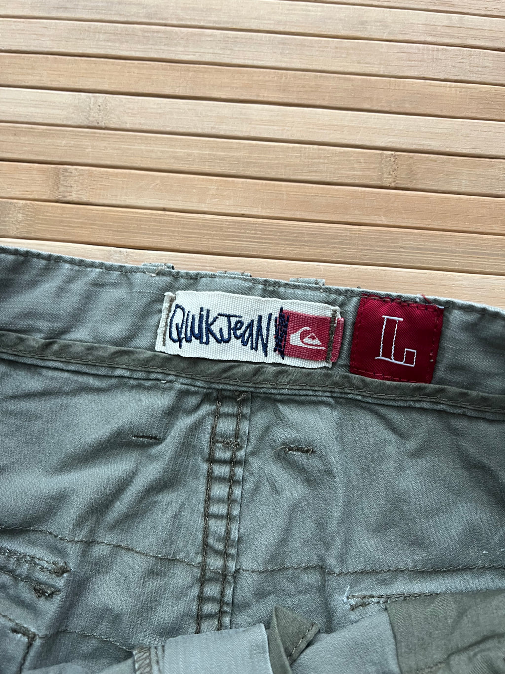 Quick Silver Green Cargo Shorts (34)