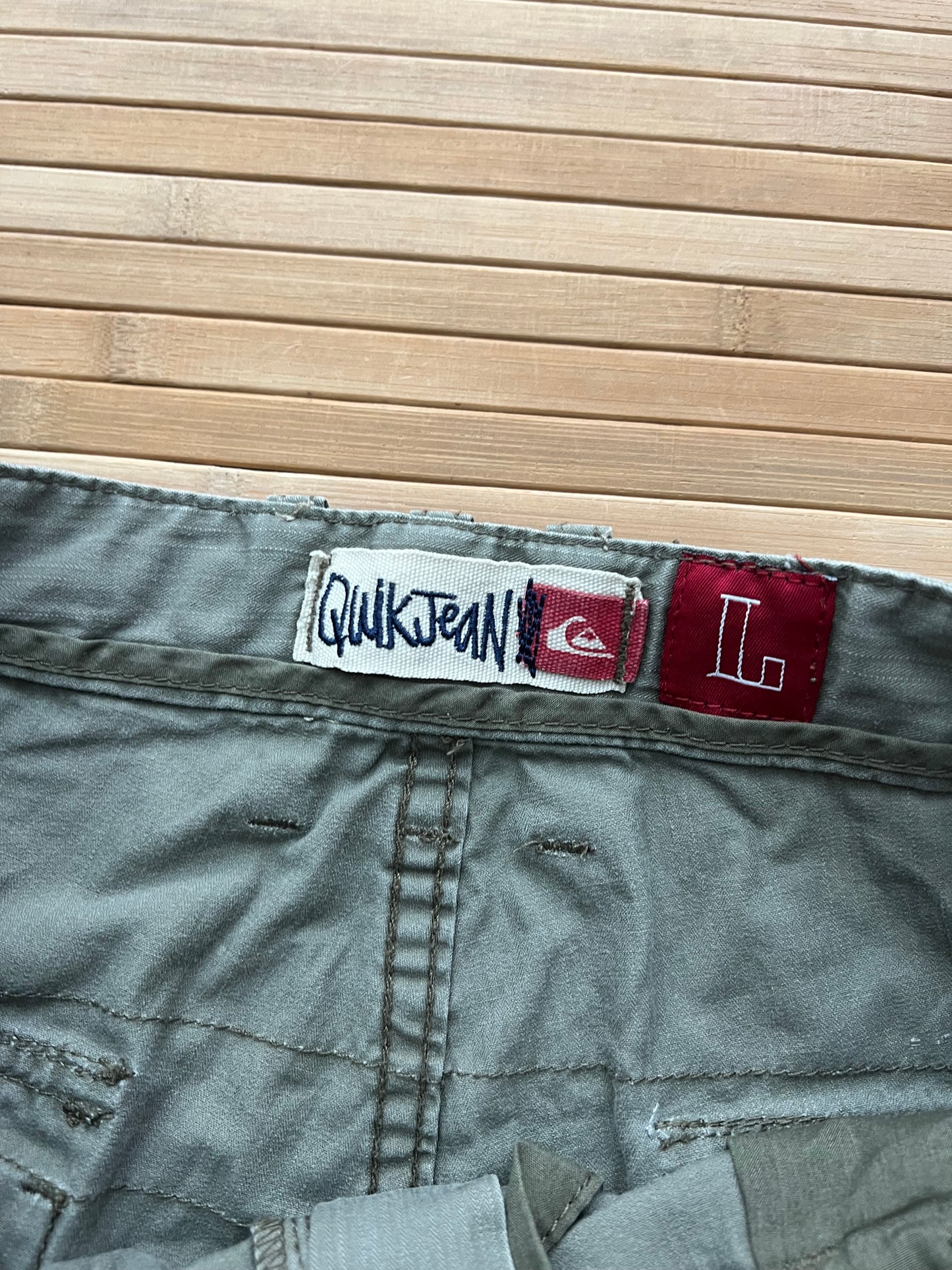 Quick Silver Green Cargo Shorts (34)