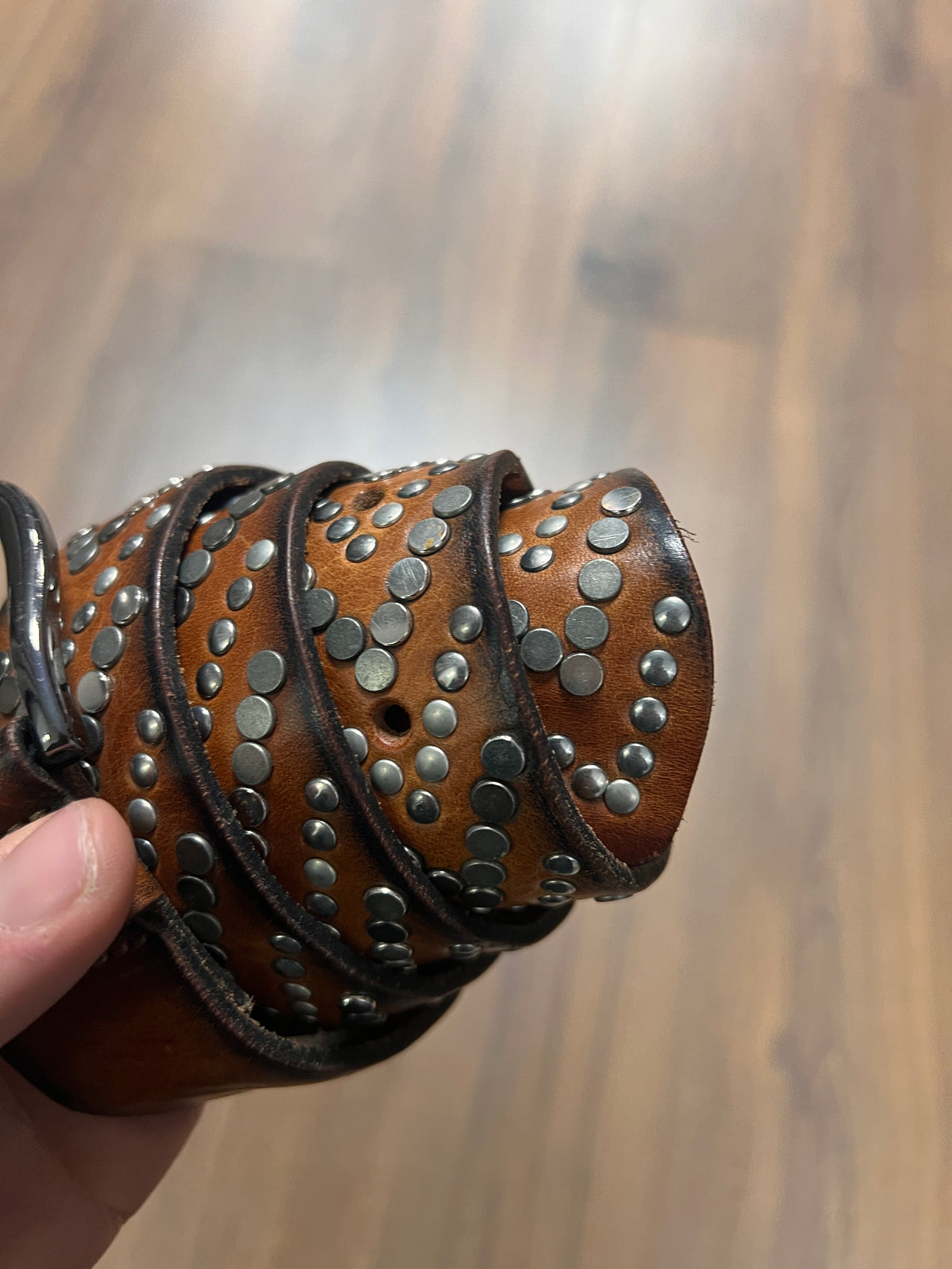 Western Heavy Studded Belt (30-36)