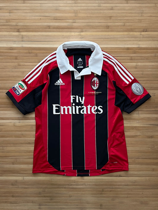 Milan 2010/11 Thiago Silva Home Jersey (M)