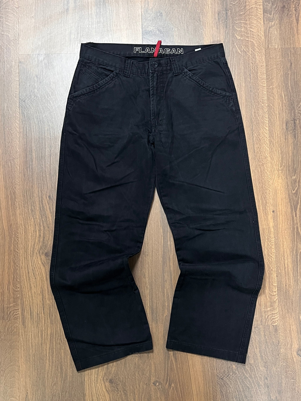 Flangan Black Pants(34x30)
