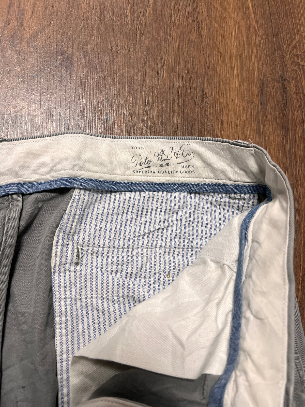 Grey Polo Chino Pants(34x30)