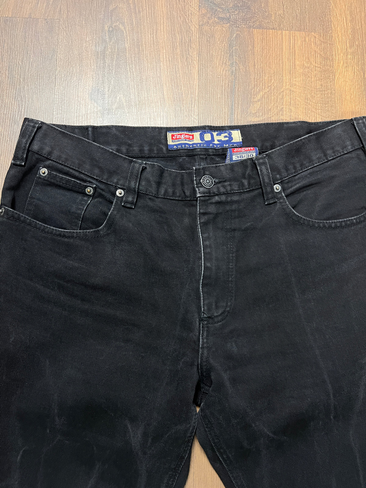 Jinglers Stone washed Black Jeans(36x30)