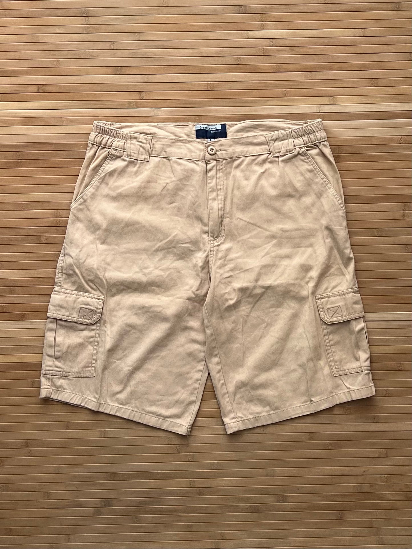 Beige Cargo Shorts (34)