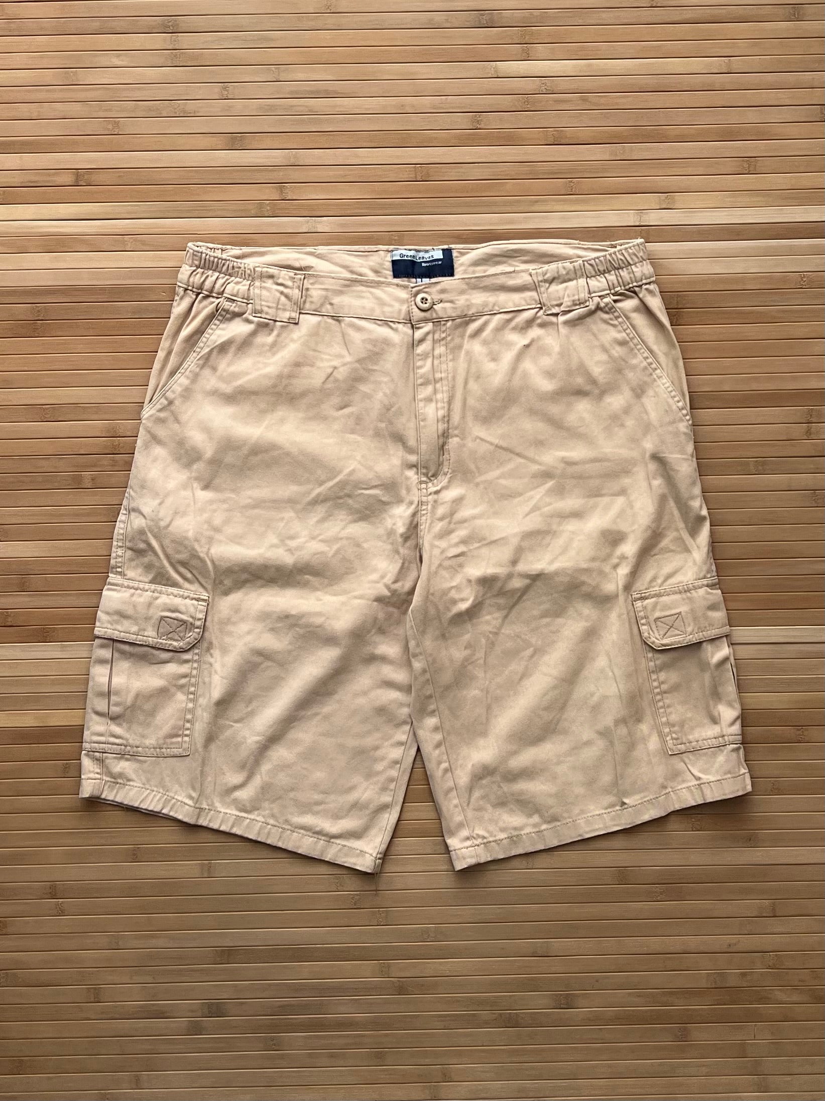 Beige Cargo Shorts (34)