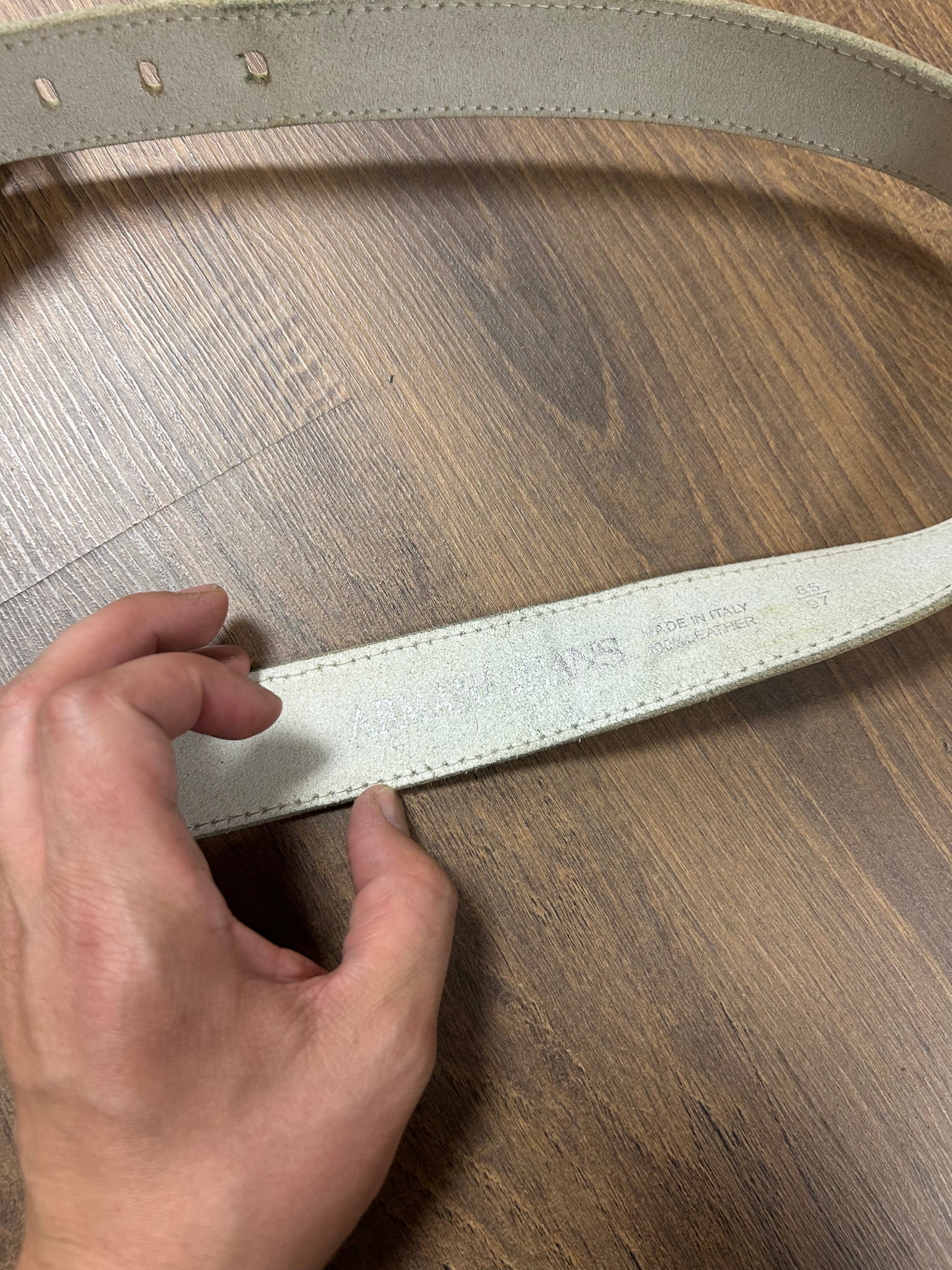 Vintage Armani Leather Belt (32/36)