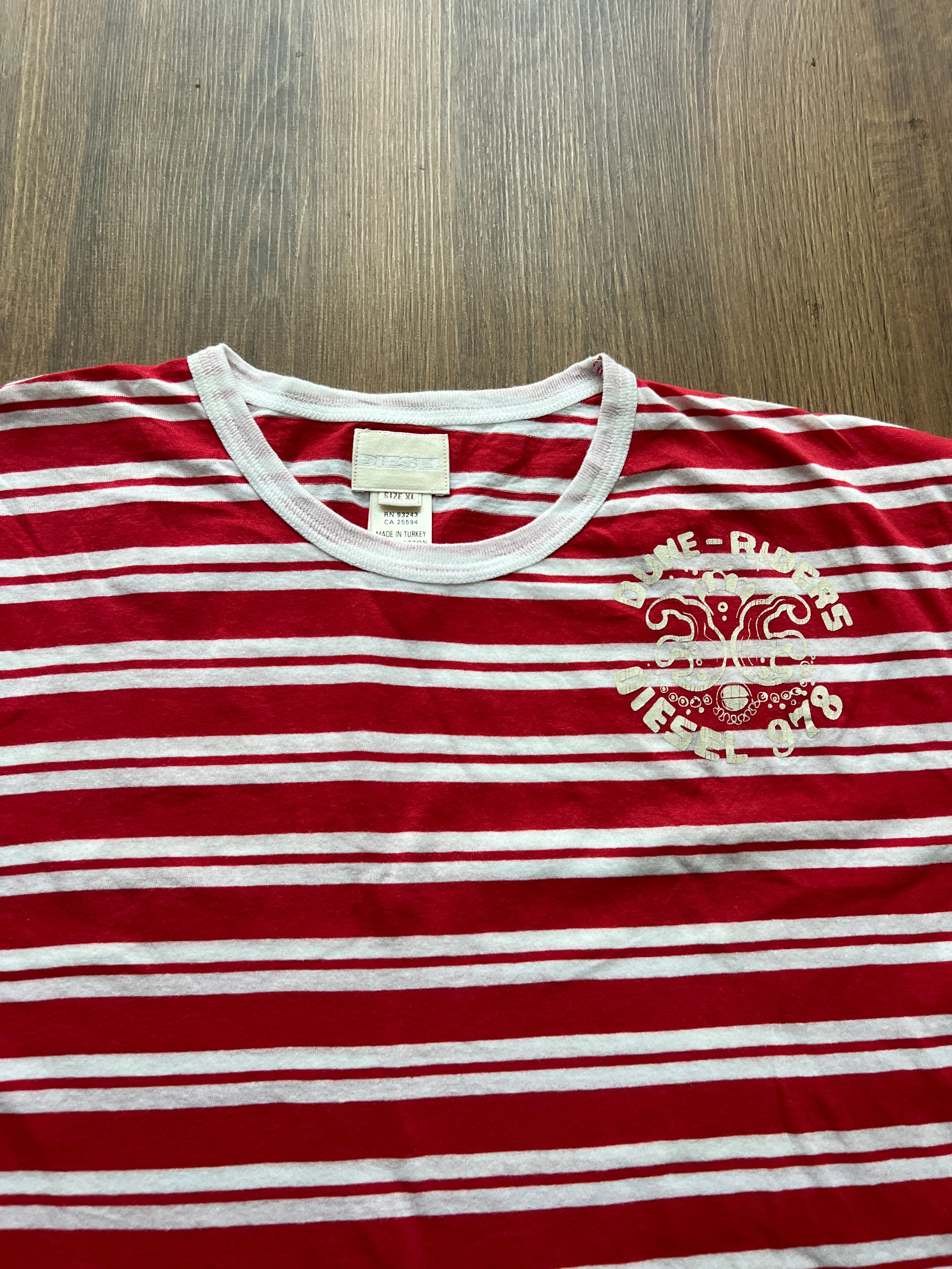 Diesel Vintage Striped T-Shirt (L)