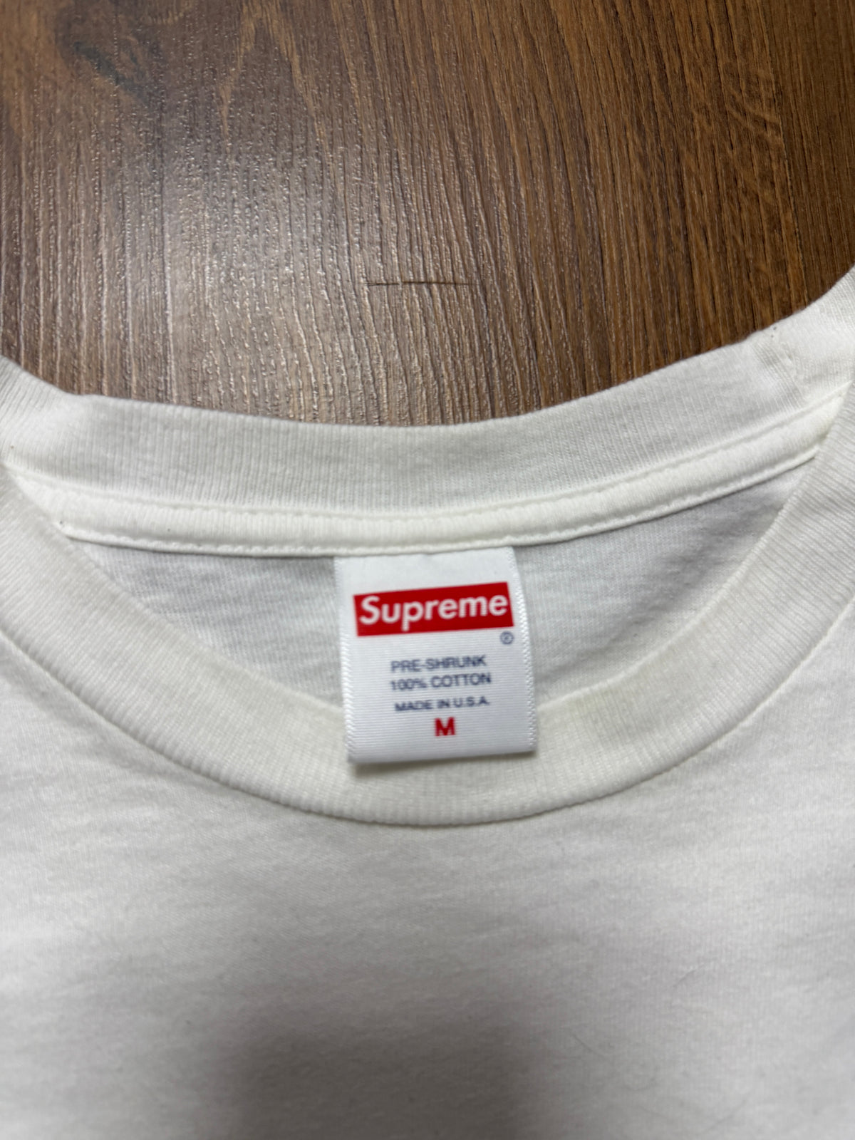Supreme Stay Positive White Tshirt(L)