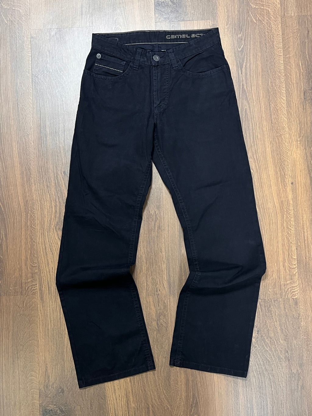 Camel Flared Active Black Pants(30x30)