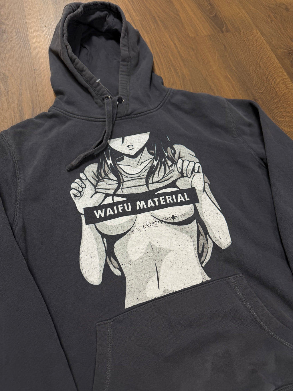 Waifu Material Funny Hoodie(M)