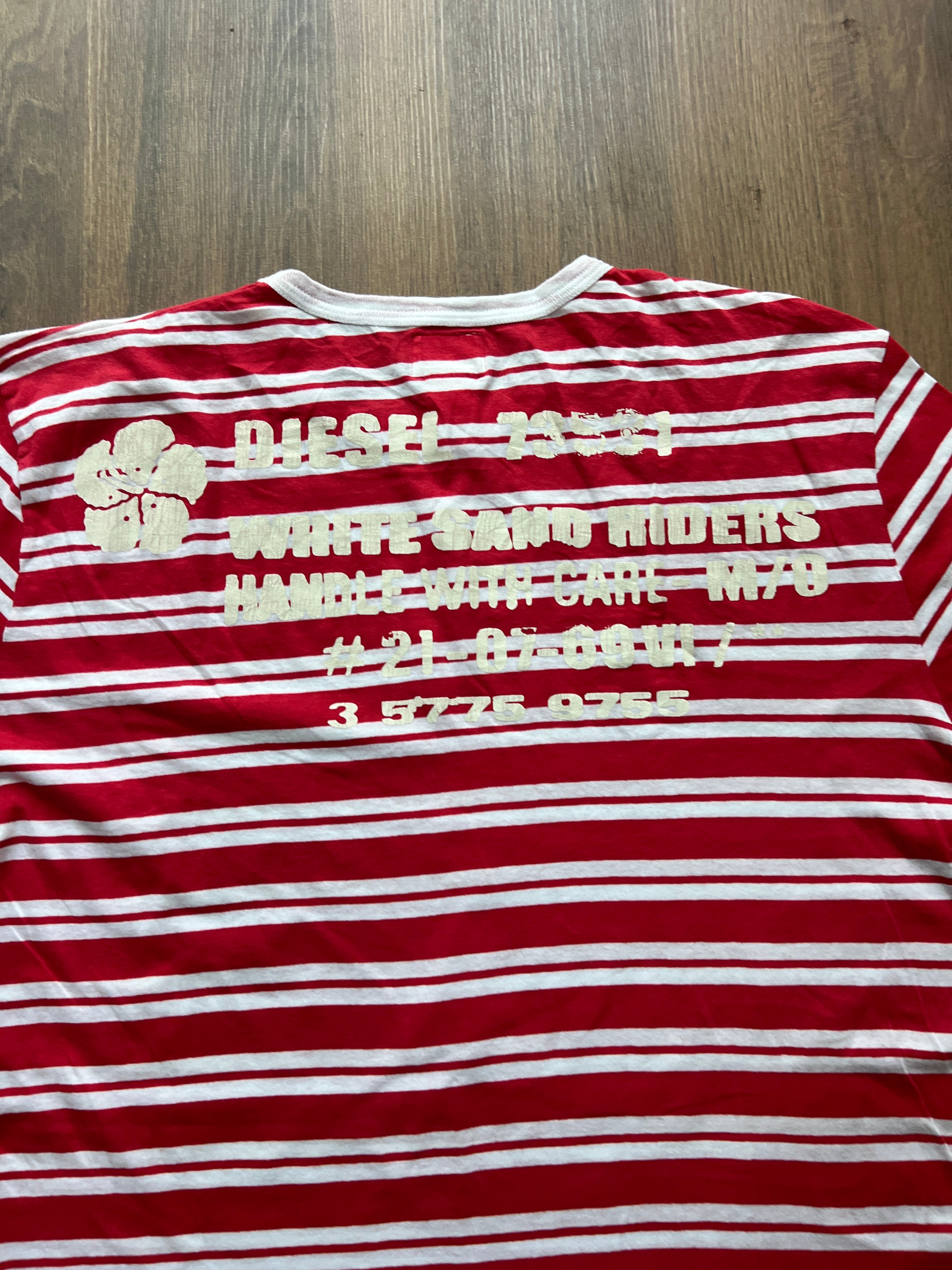 Diesel Vintage Striped T-Shirt (L)
