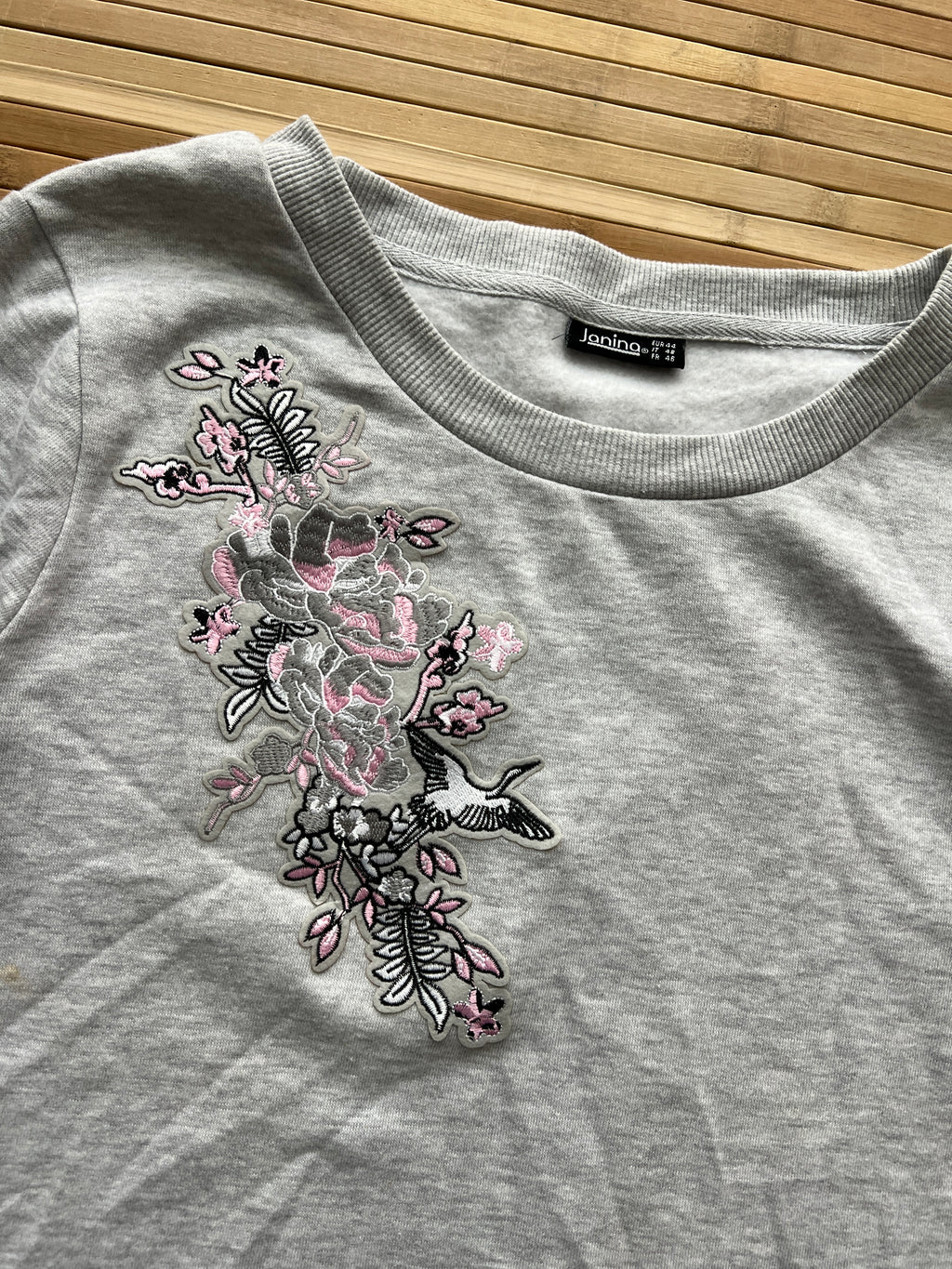 Janina Embroidery Sweatshirt🙋‍♀️ (L)