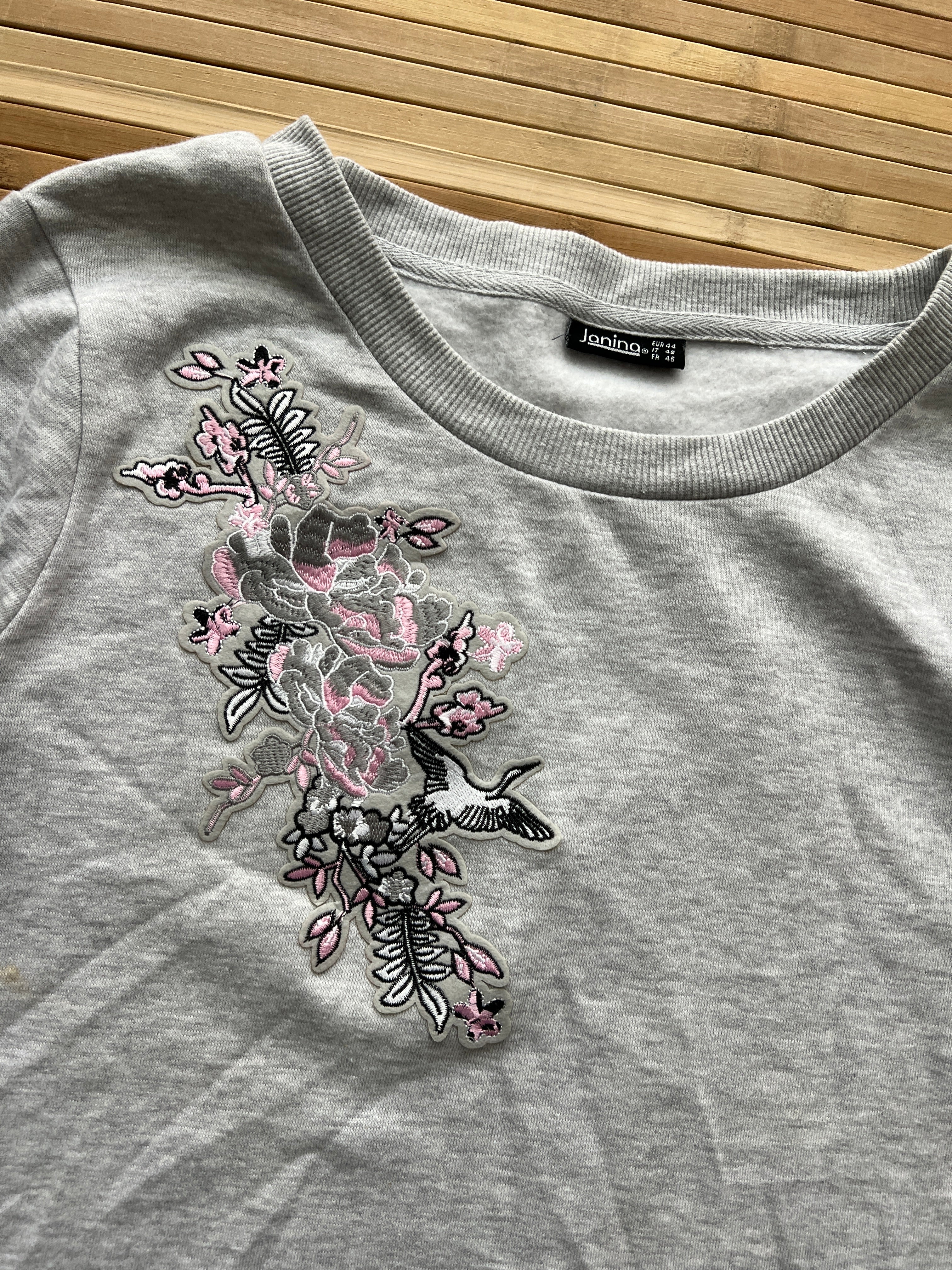 Janina Embroidery Sweatshirt🙋‍♀️ (L)