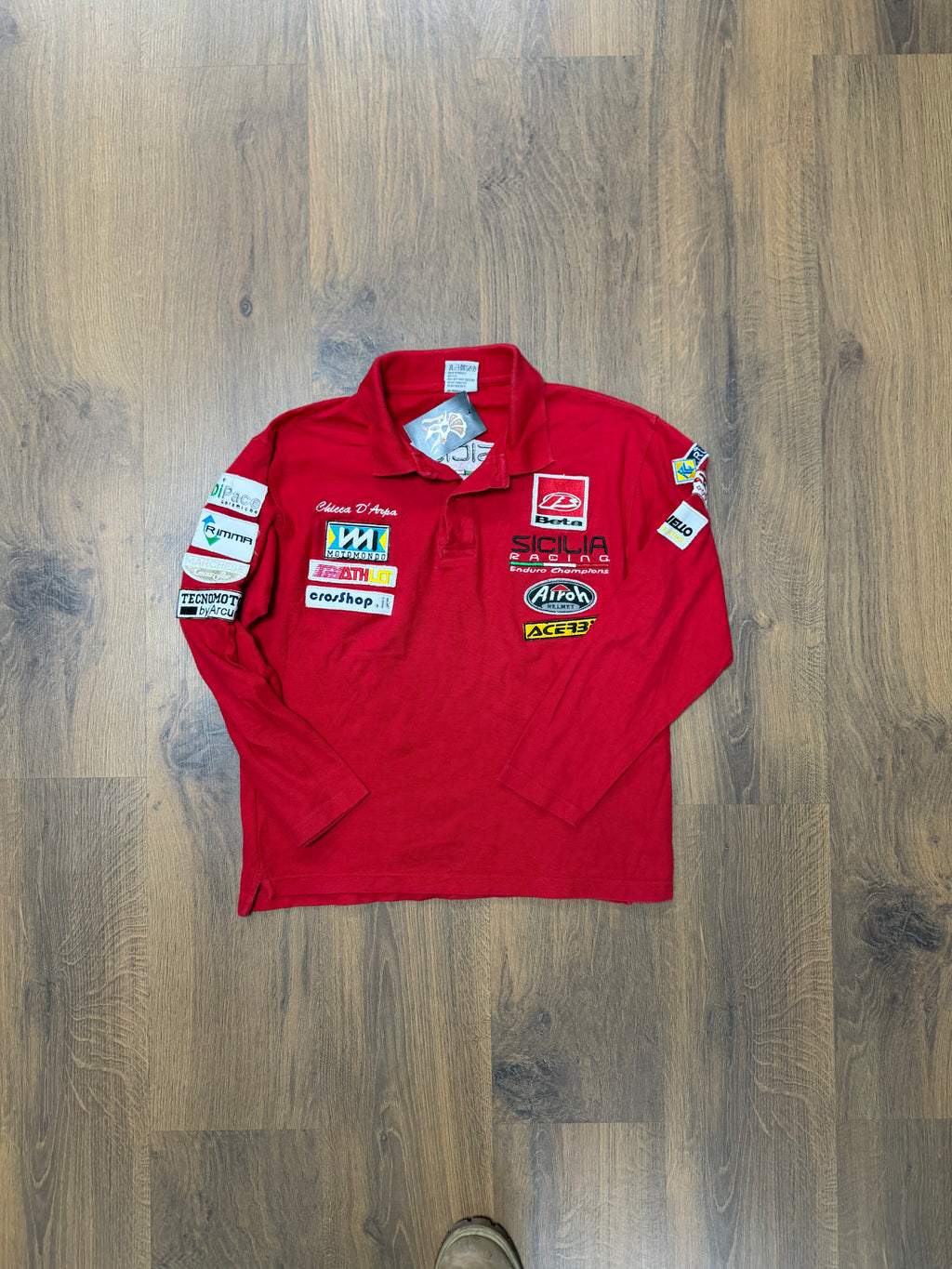 Racing Long Sleeve Polo Tshirt (S)
