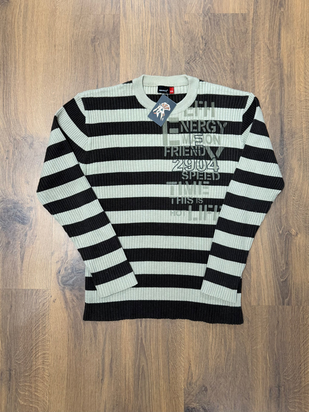Y2K Stripped Sweater (L/XL)