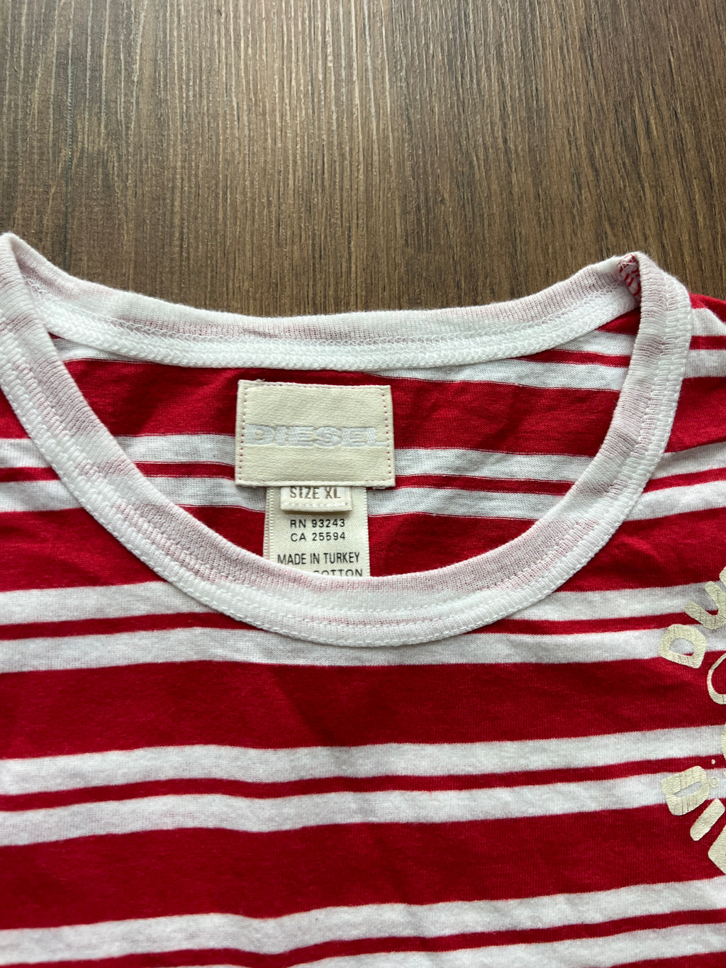 Diesel Vintage Striped T-Shirt (L)