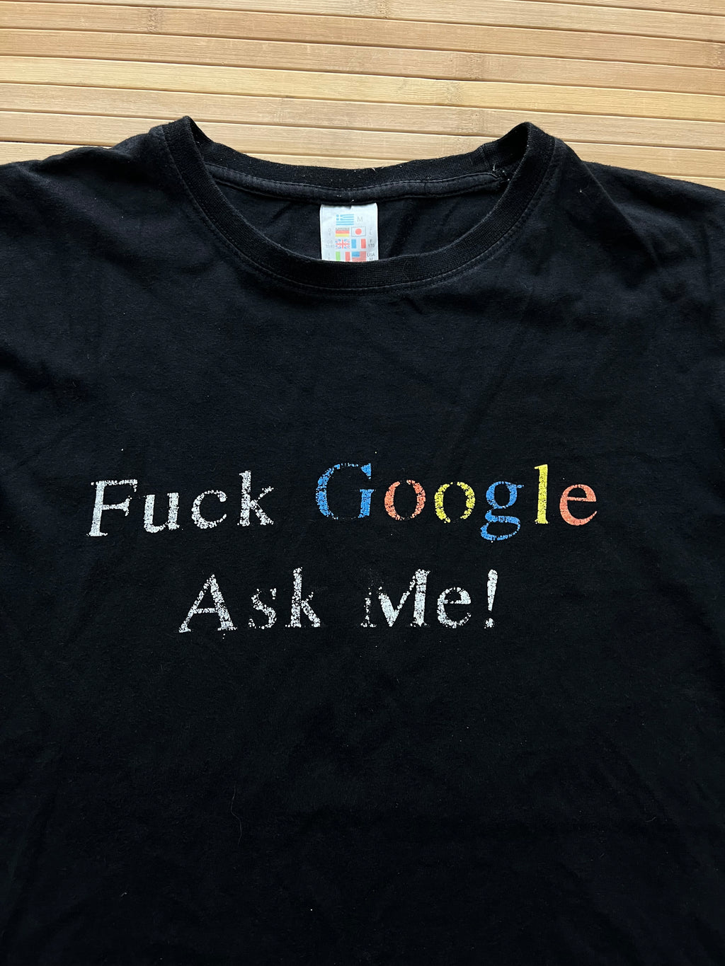 Fuck Google Ask Me Funny Tee(M)
