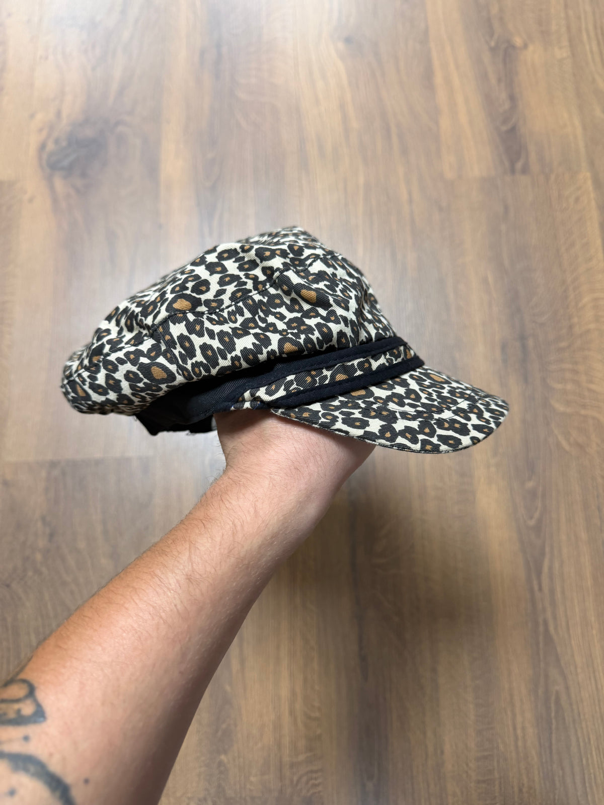 Y2K chetah print Cadet Hat 🙋‍♀️