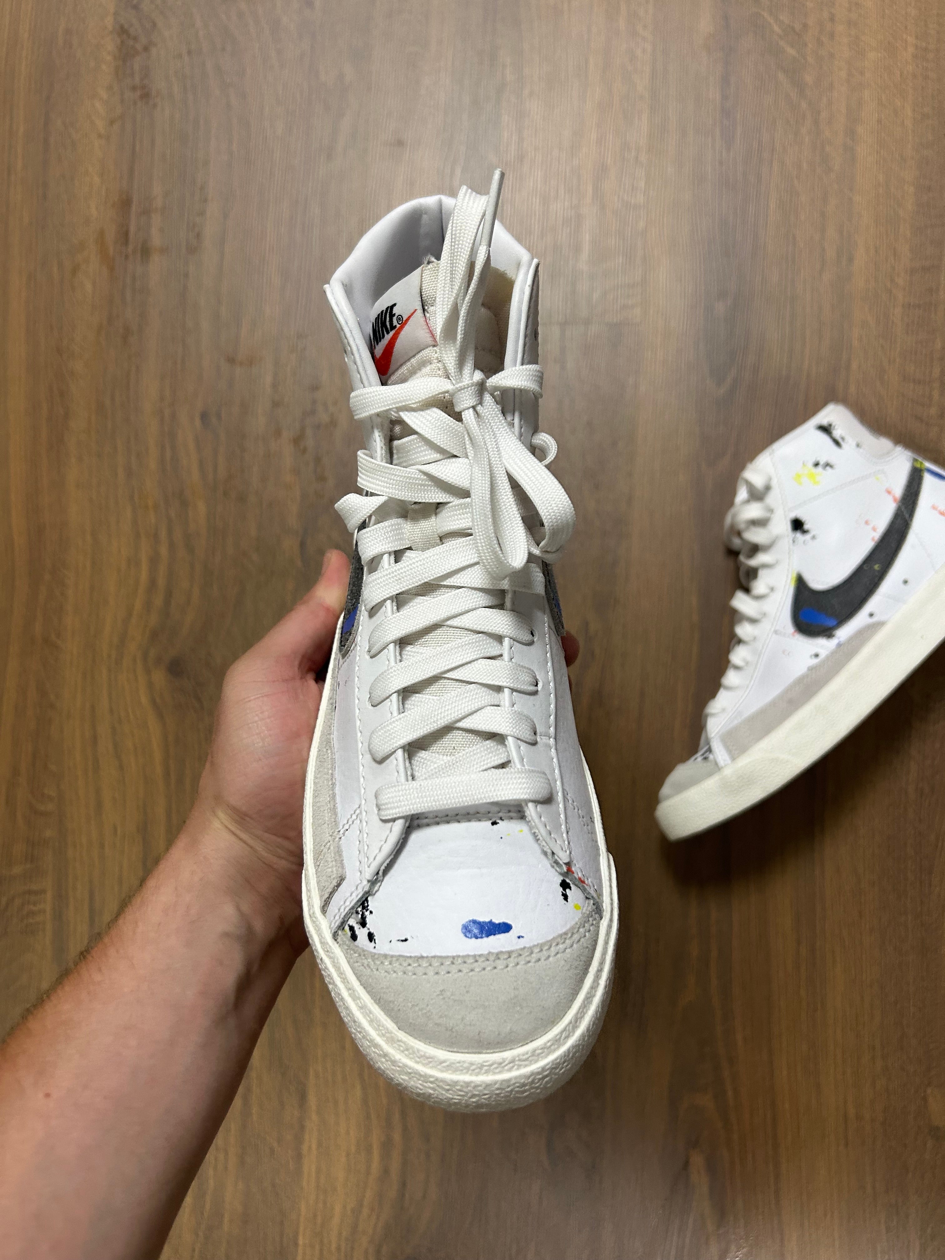 Brand New Nike Blazer  Mid Paint Splatter (40)