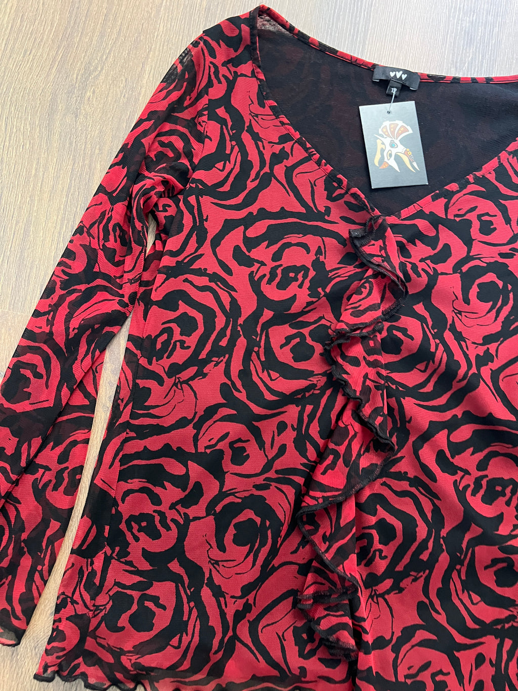 Roses Mesh Top 🙋‍♀️ (S/M)