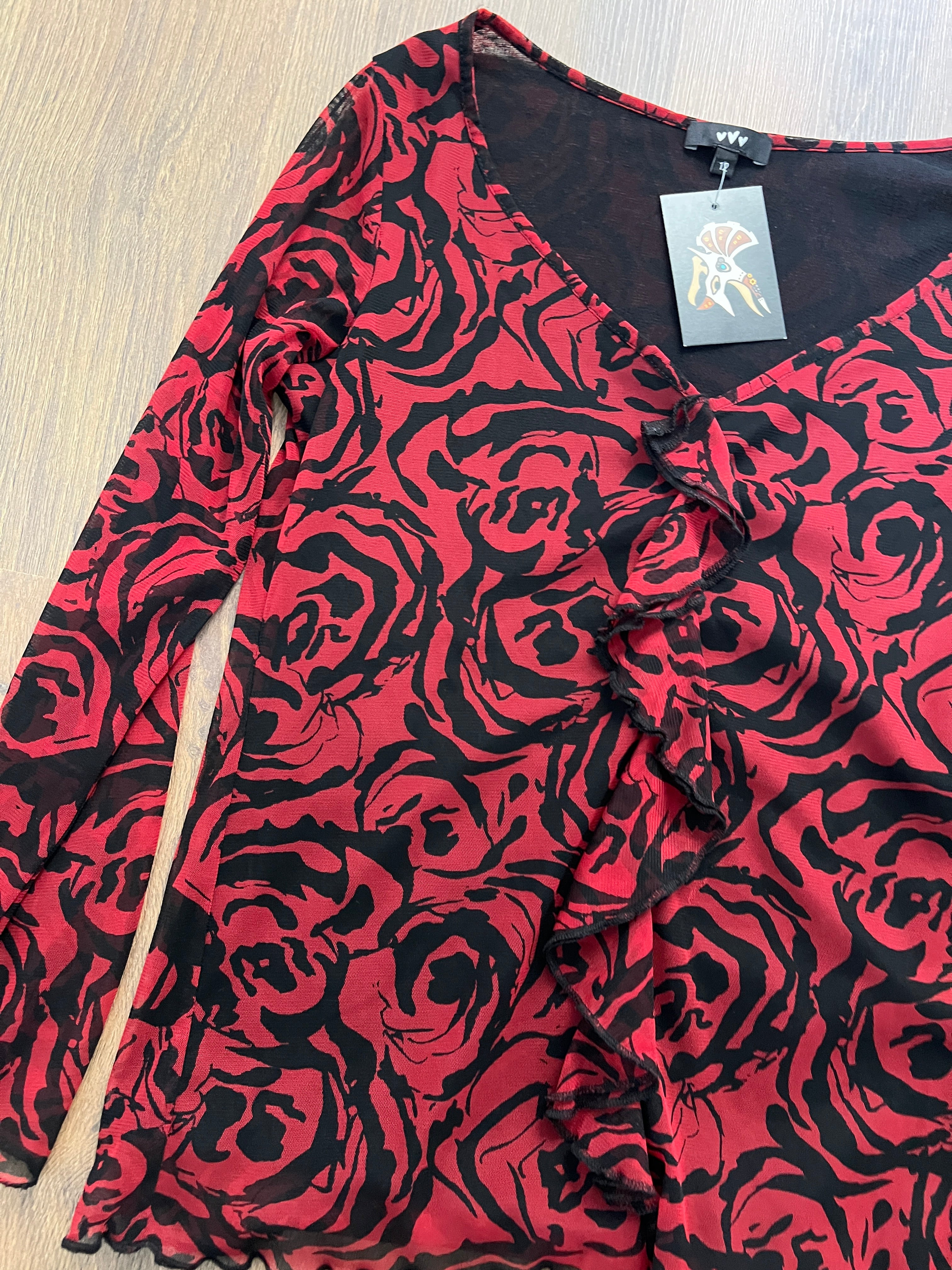 Roses Mesh Top 🙋‍♀️ (S/M)