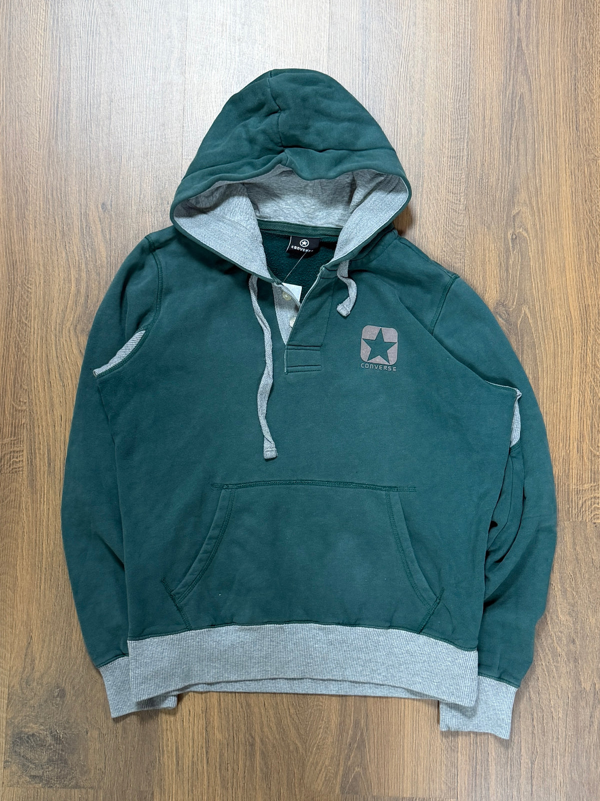 Converse Button up hoodie (M)