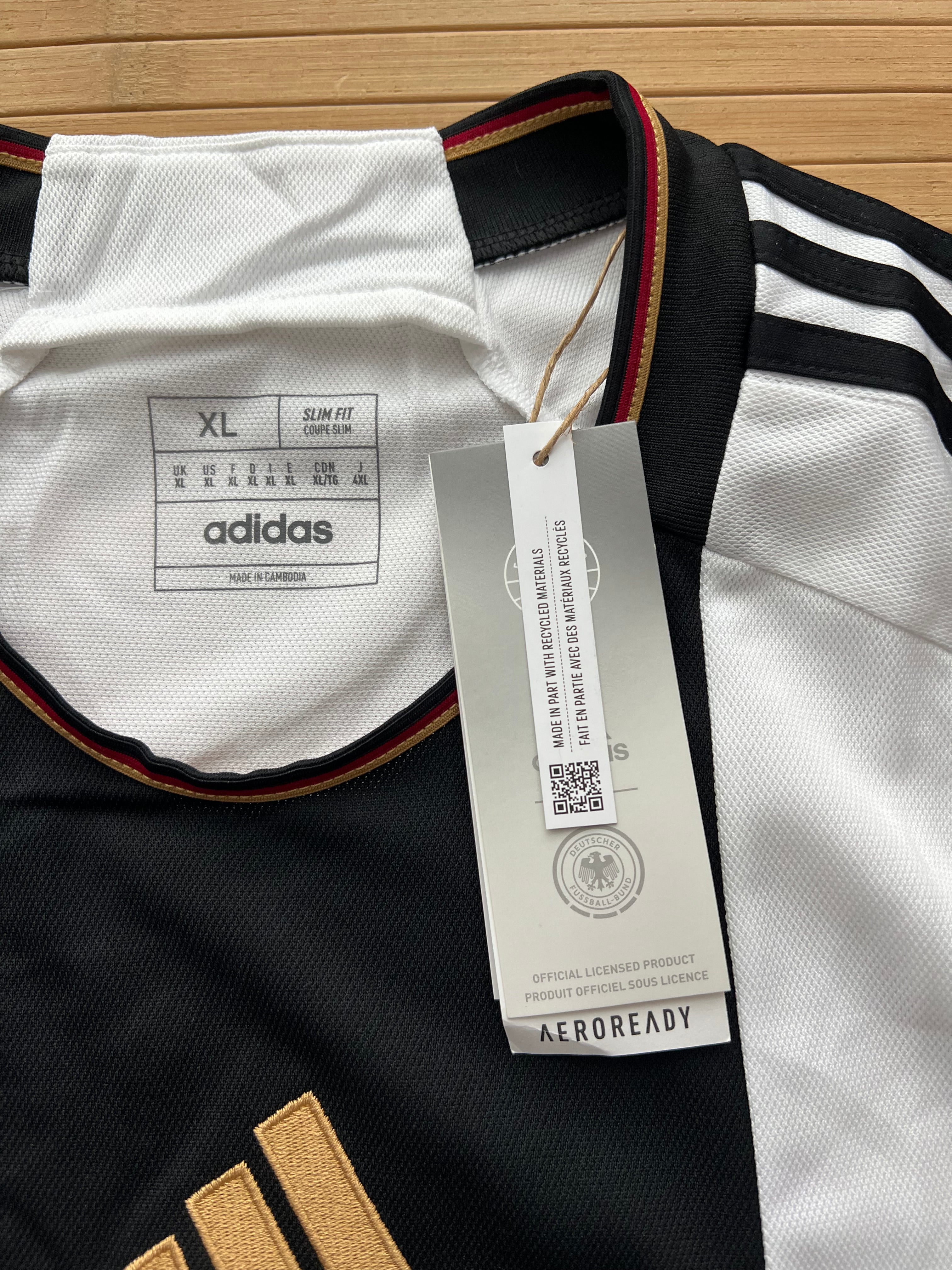 Germany 2022 Home Jersey new with tags (XL)