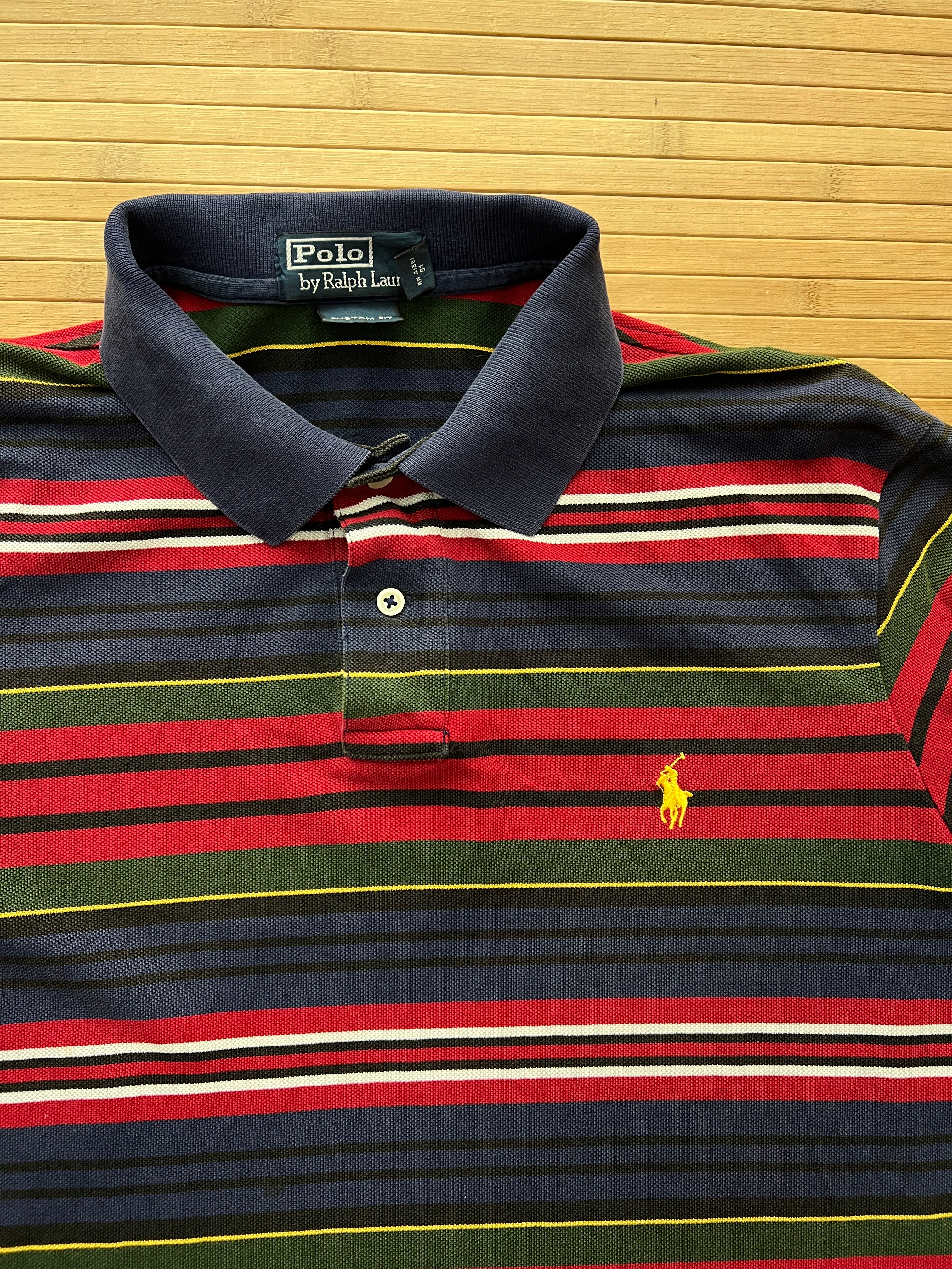 Multicolor Polo Ralph Lauren Striped Shirt (XL)