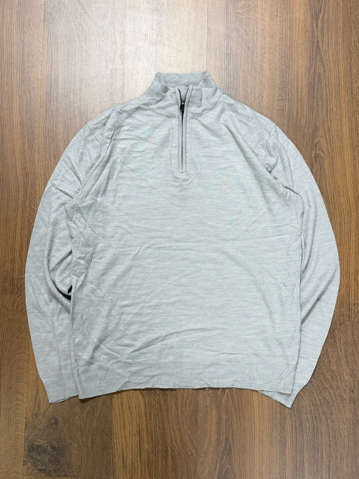 Grey Quarter Zip (L)