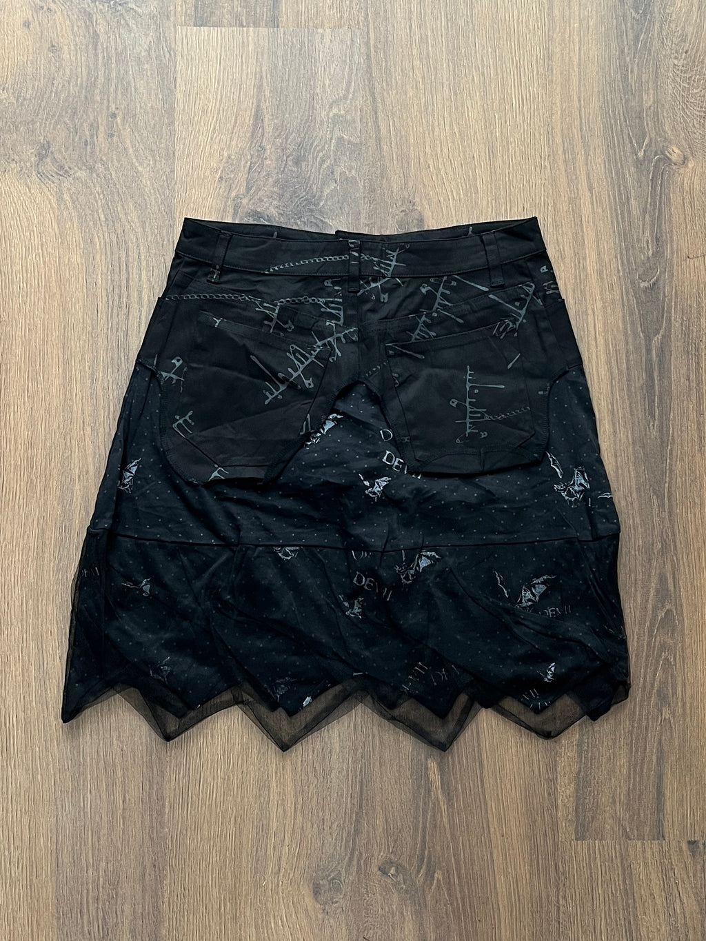 Brand New Bat goth skirt (28)
