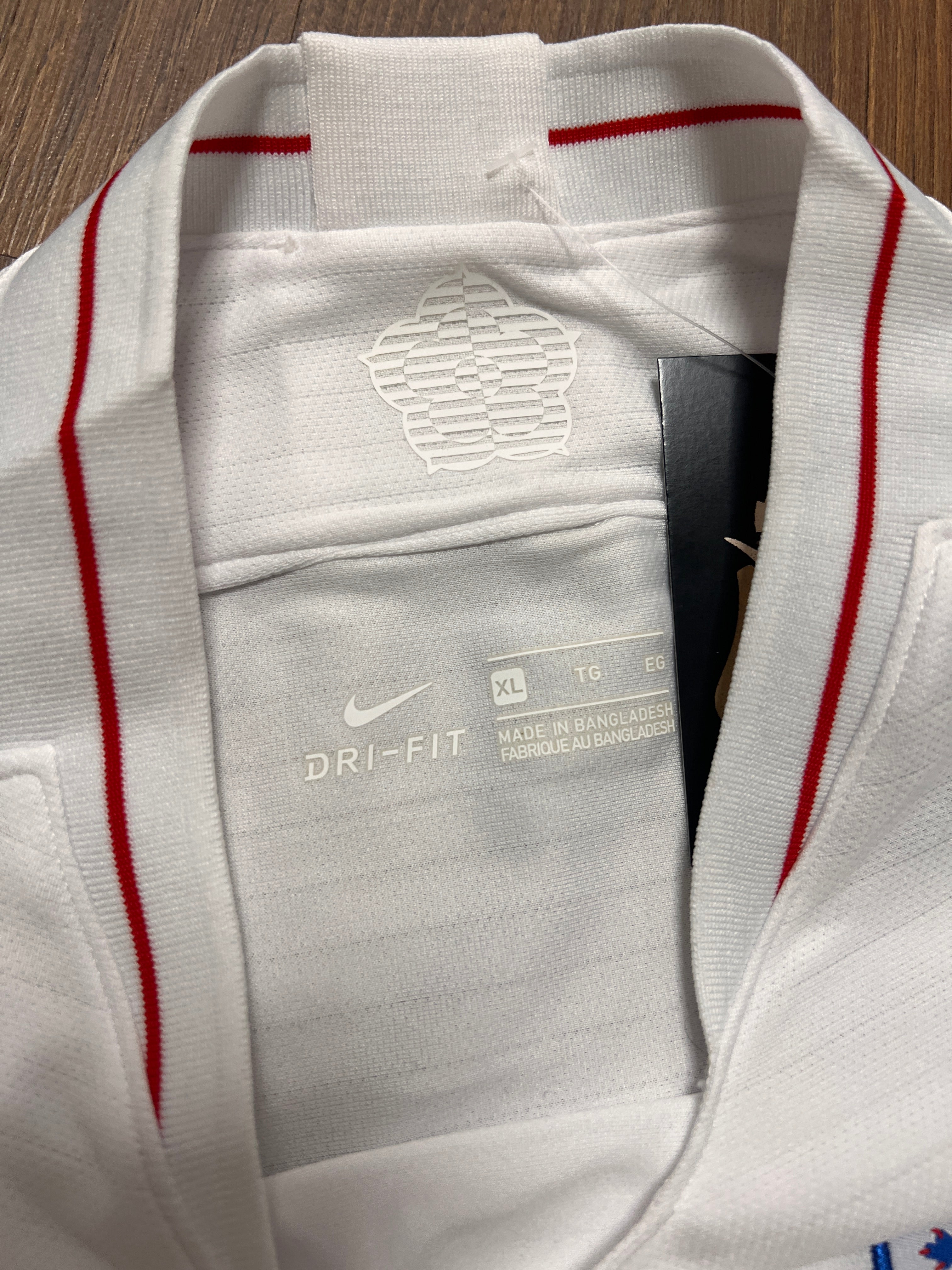 2018/19 Englans Home Jersey (L)