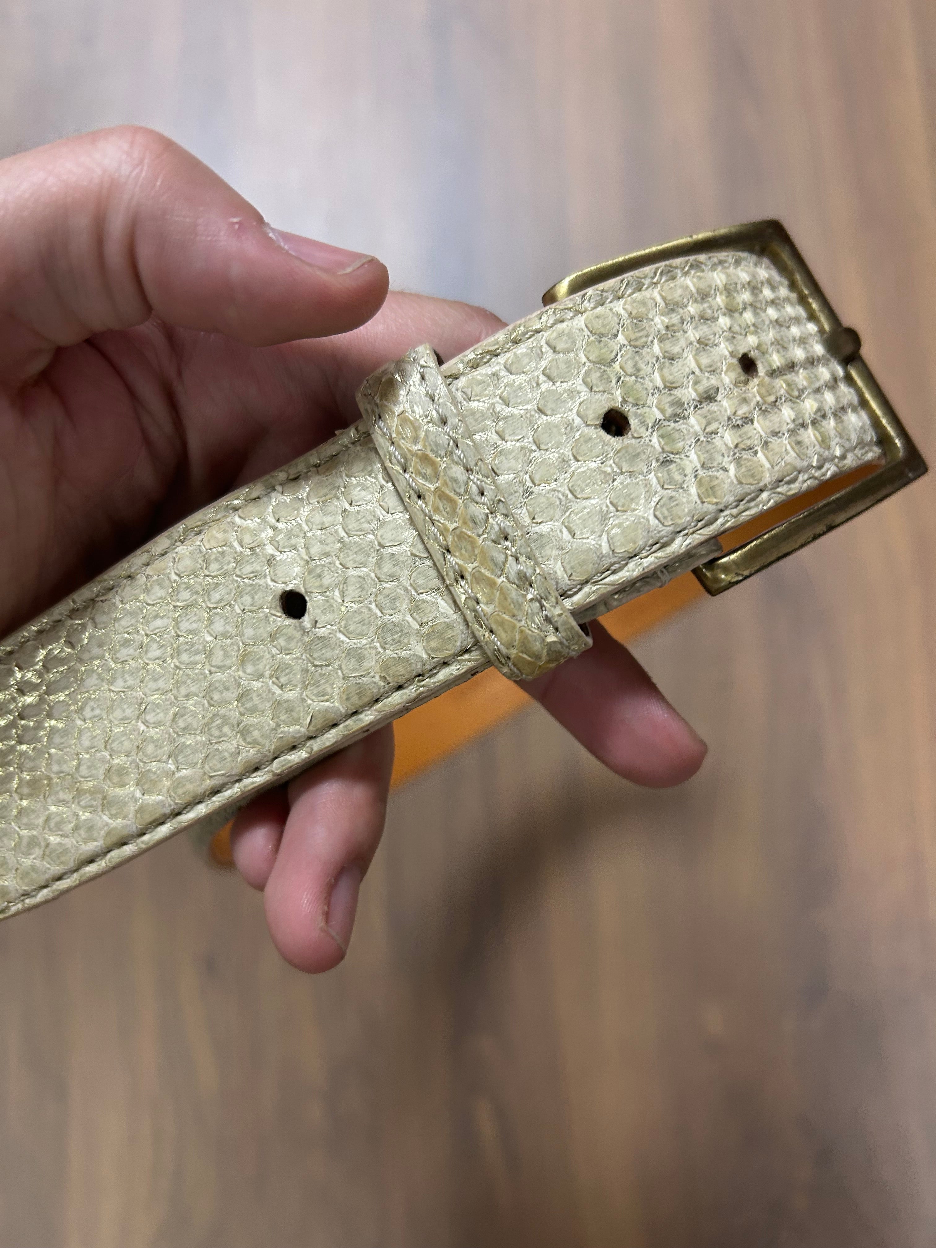 Enrico Pucci Python Leather Belt(35/39)