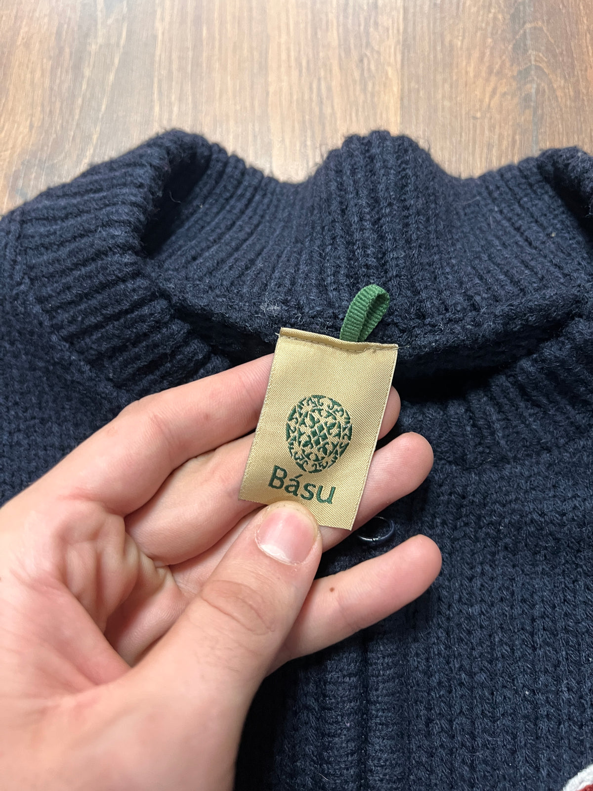 Vintage zip up knit (M)