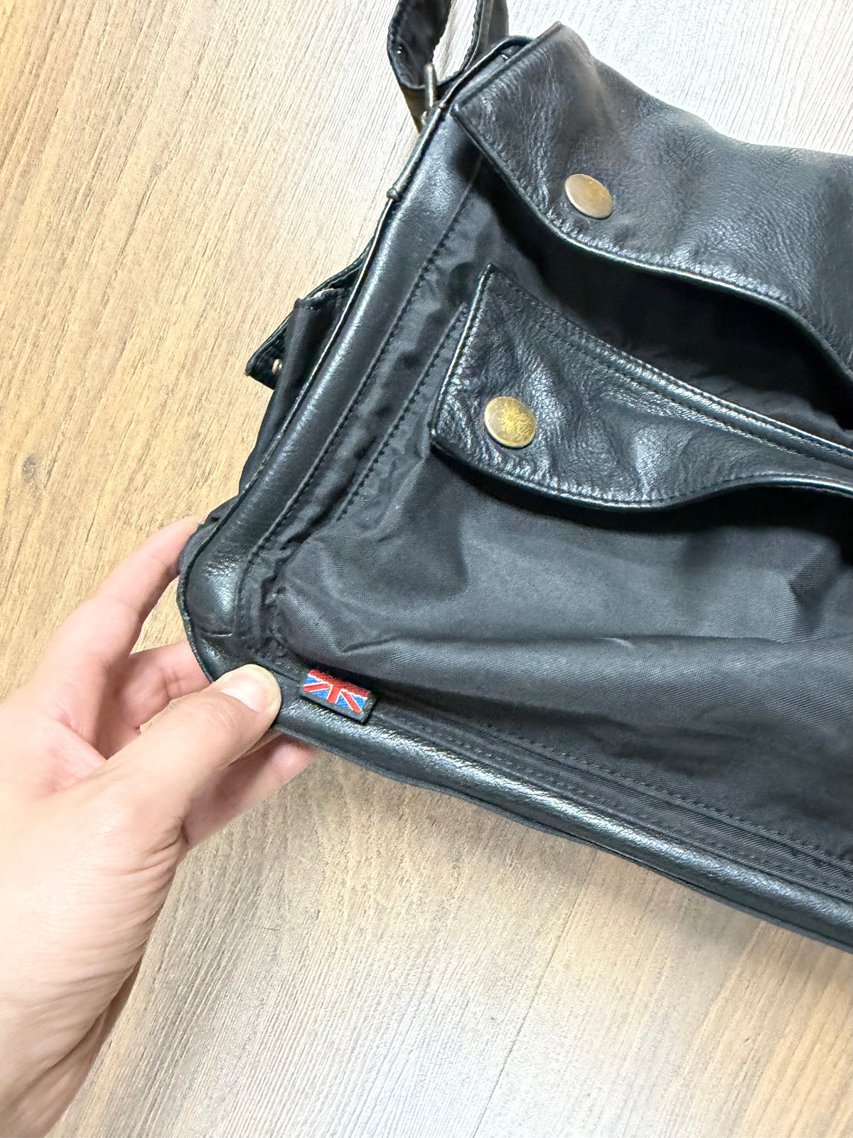 Belstaff Military Messenger Leather Bag