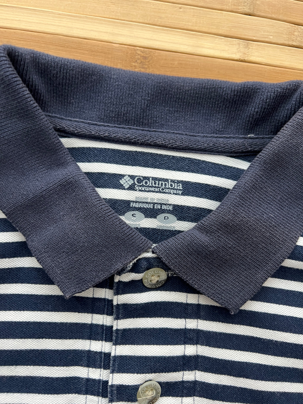 Columbia Striped Polo T-Shirt (M)