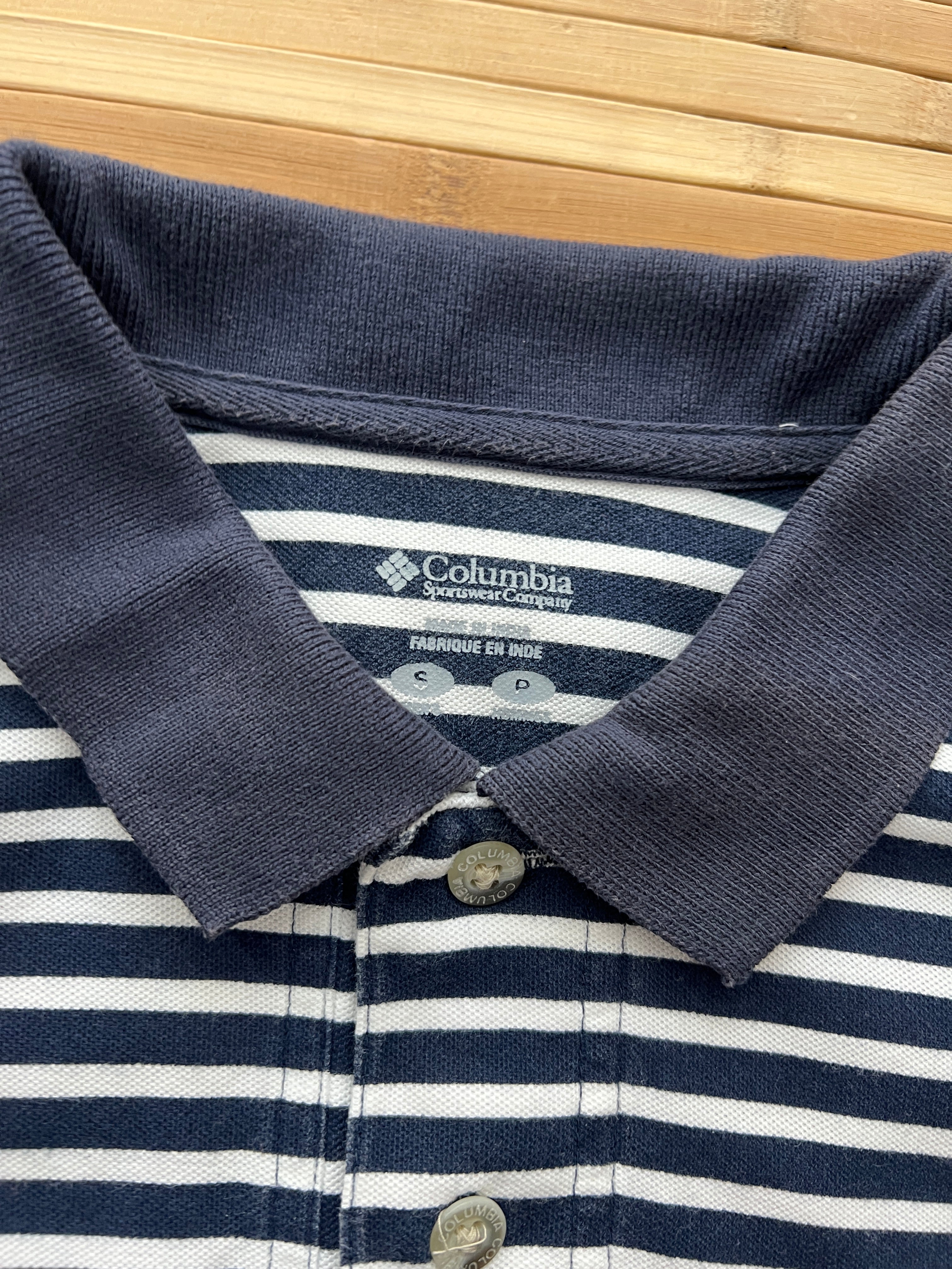 Columbia Striped Polo T-Shirt (M)