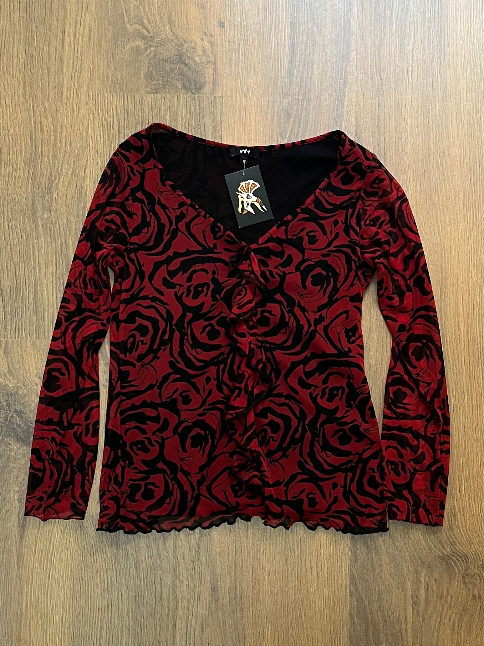 Roses Mesh Top 🙋‍♀️ (S/M)